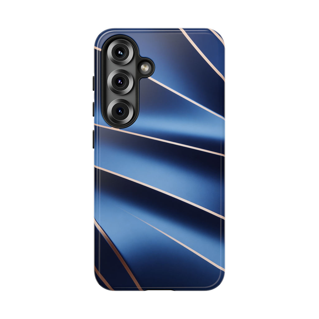 Blue Metallic Wave Phone Case