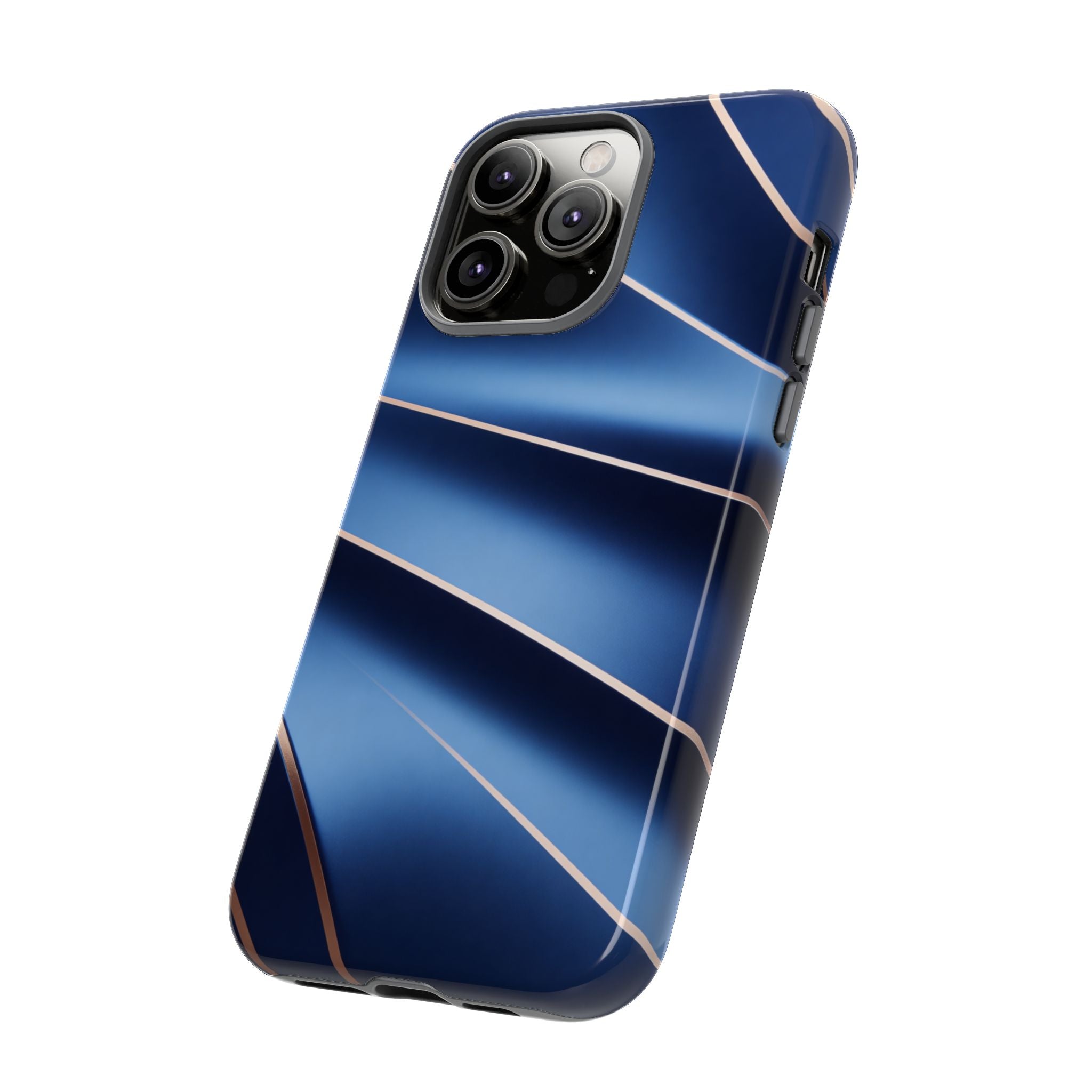 Blue Metallic Wave Phone Case