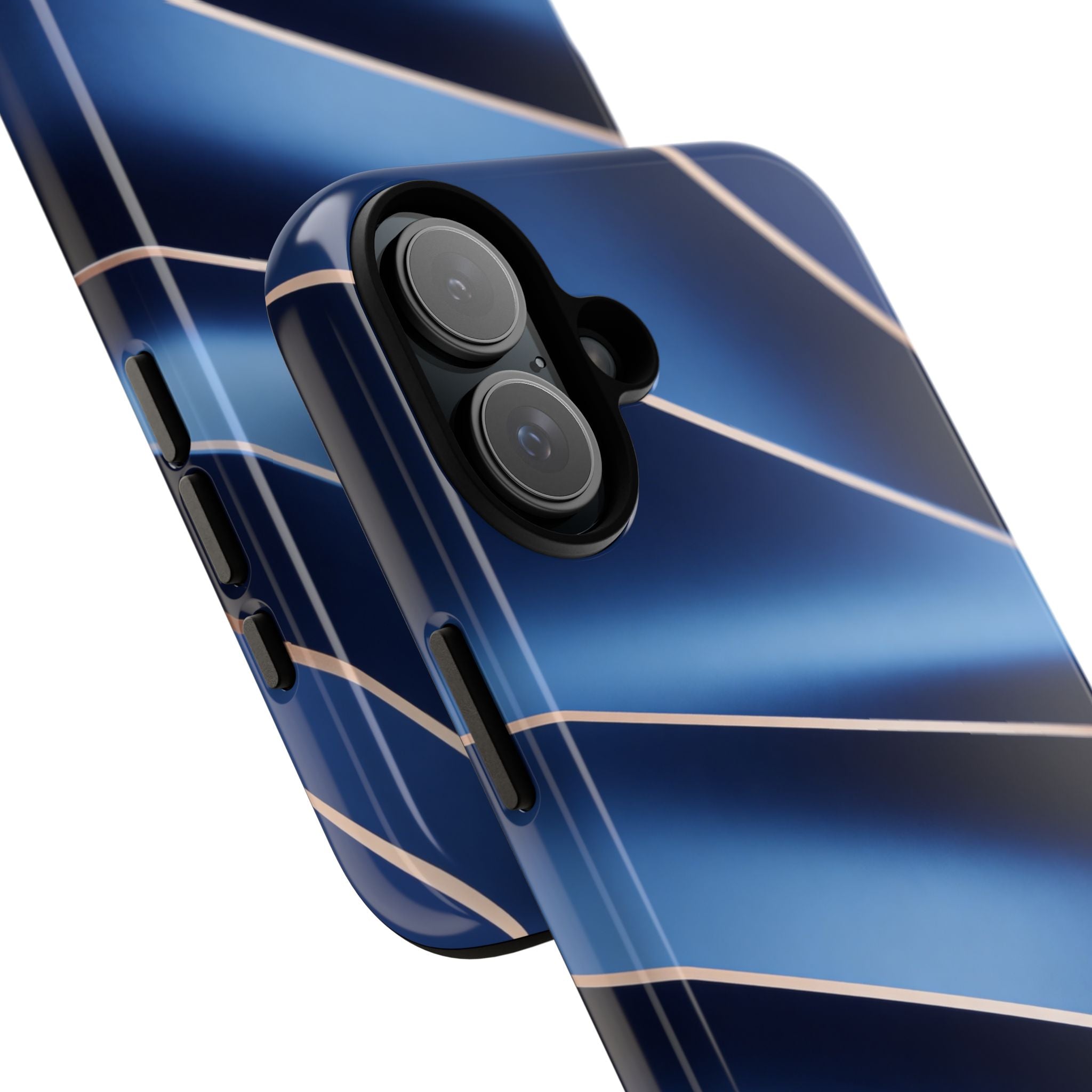 Blue Metallic Wave Phone Case