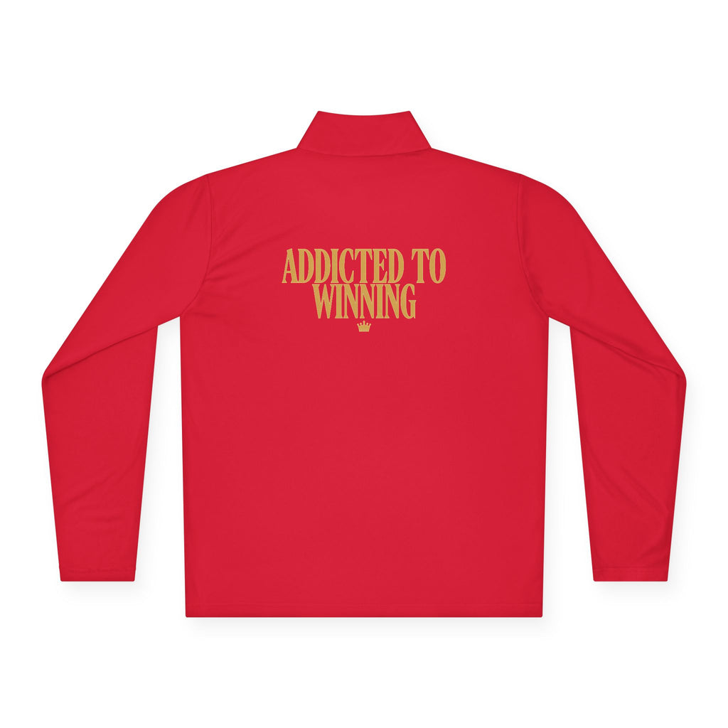 Quarter-Zip Pullover — “Addicted to Winning”