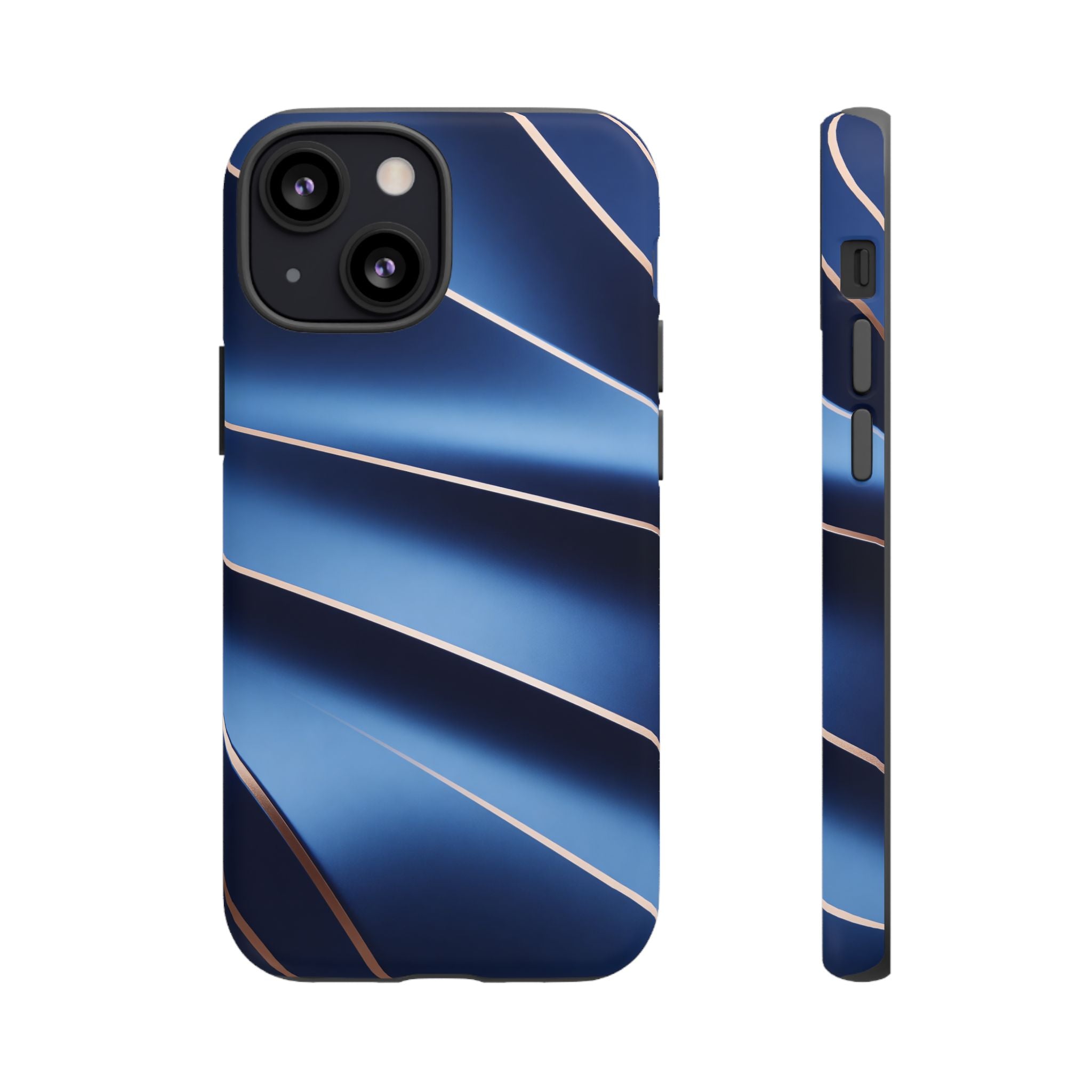 Blue Metallic Wave Phone Case