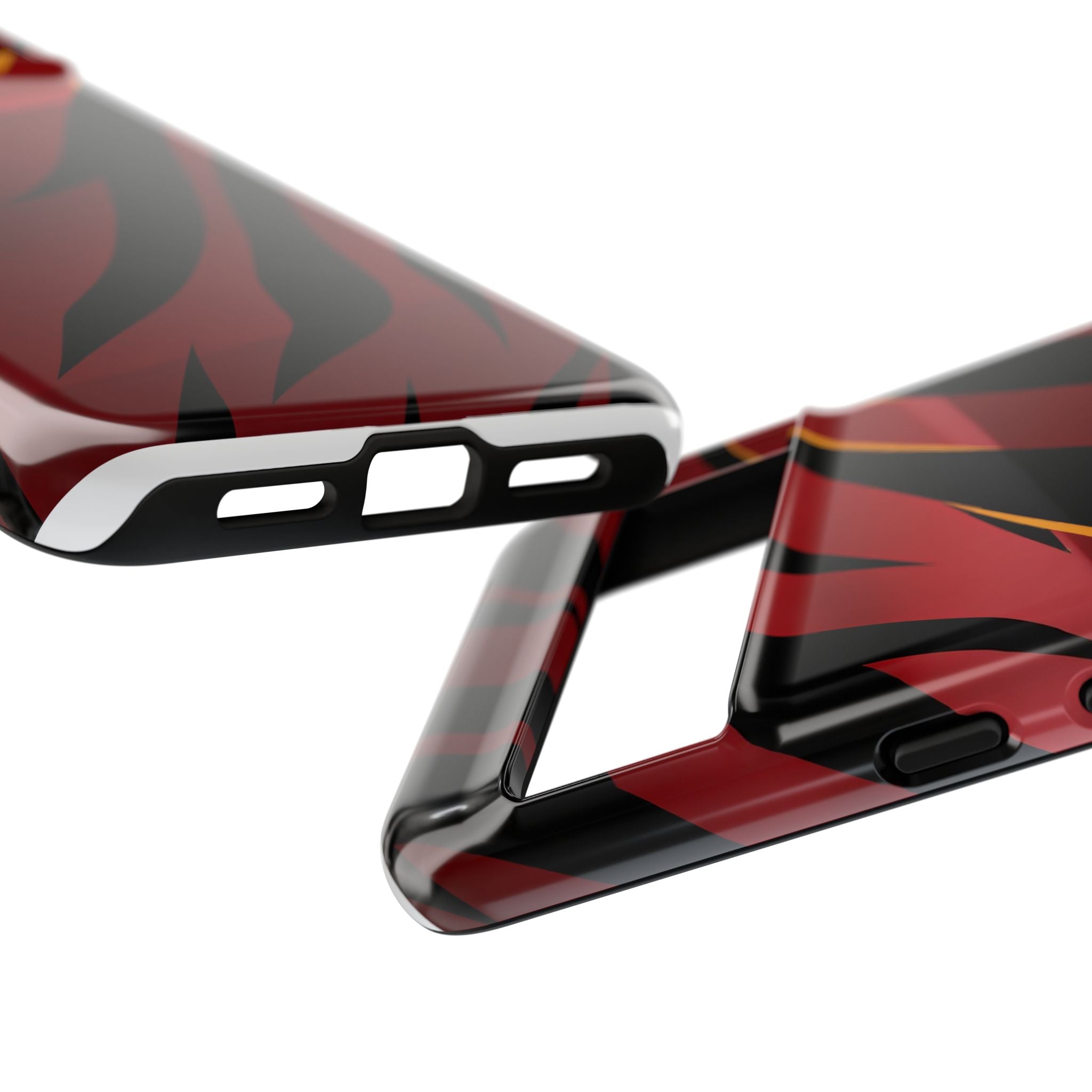 Red Black Tiger Stripe Protective Tough Case