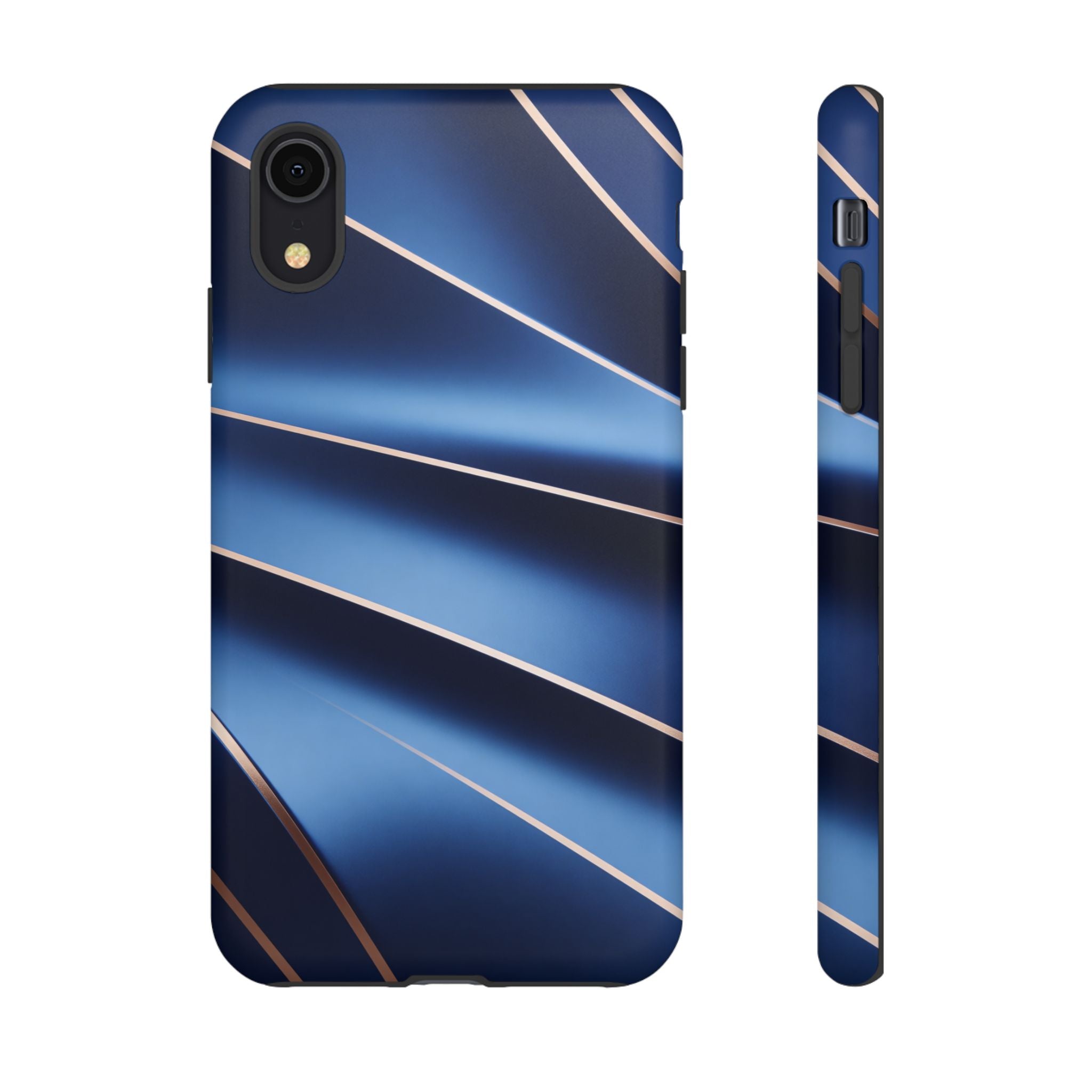 Blue Metallic Wave Phone Case
