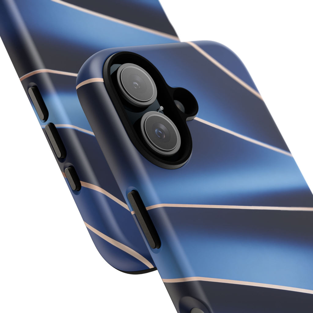 Blue Metallic Wave Phone Case