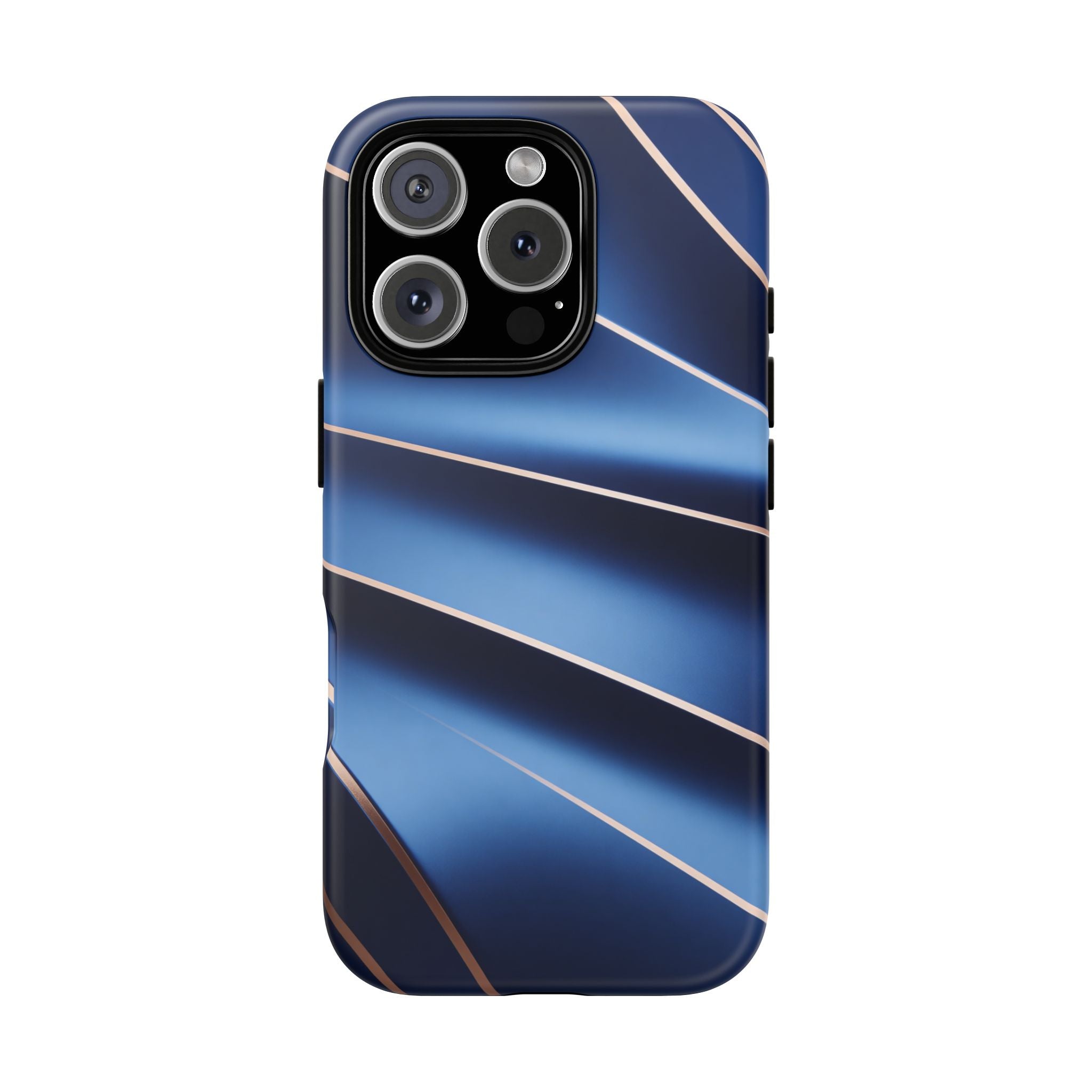 Blue Metallic Wave Phone Case