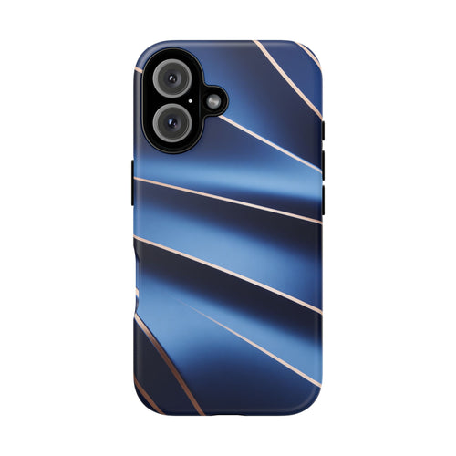 Blue Metallic Wave Phone Case