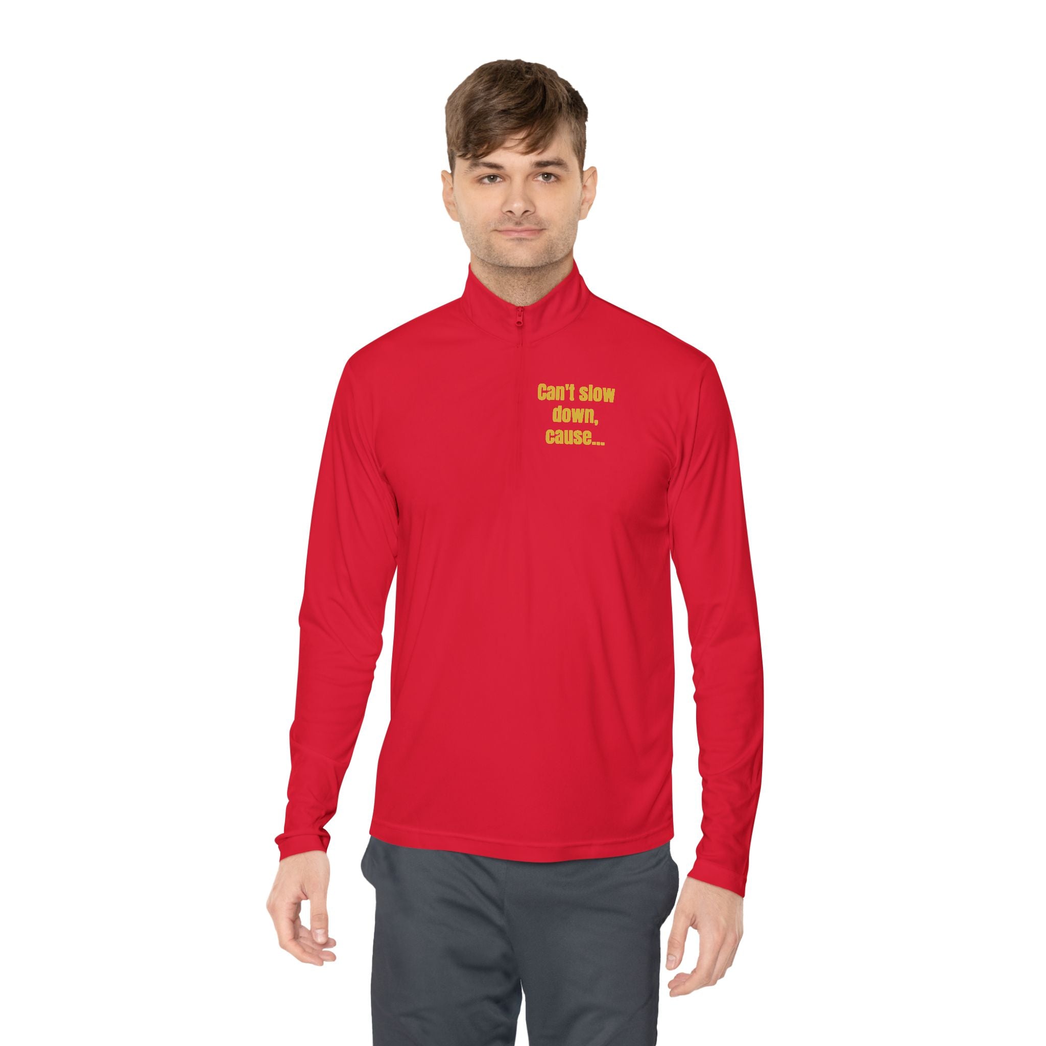 Quarter-Zip Pullover — “Addicted to Winning”