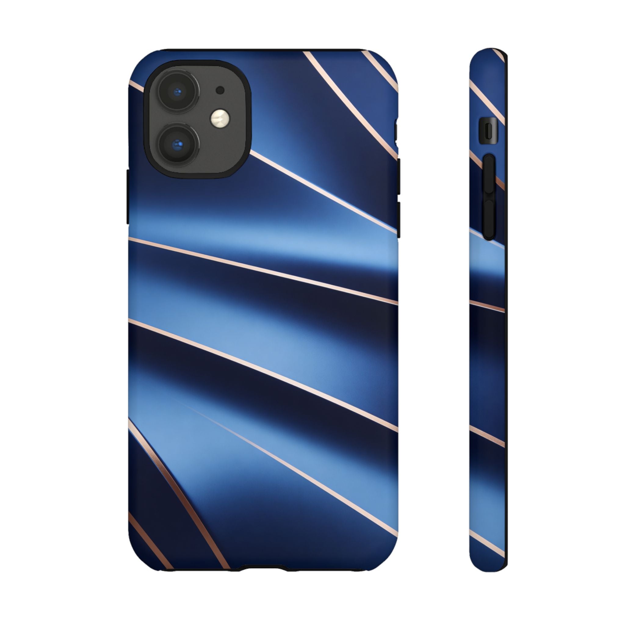 Blue Metallic Wave Phone Case