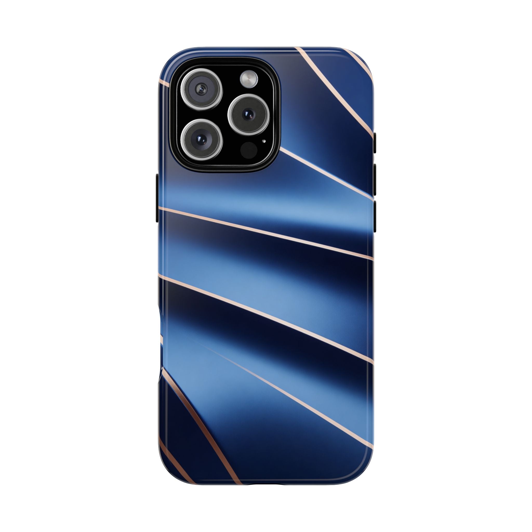 Blue Metallic Wave Phone Case
