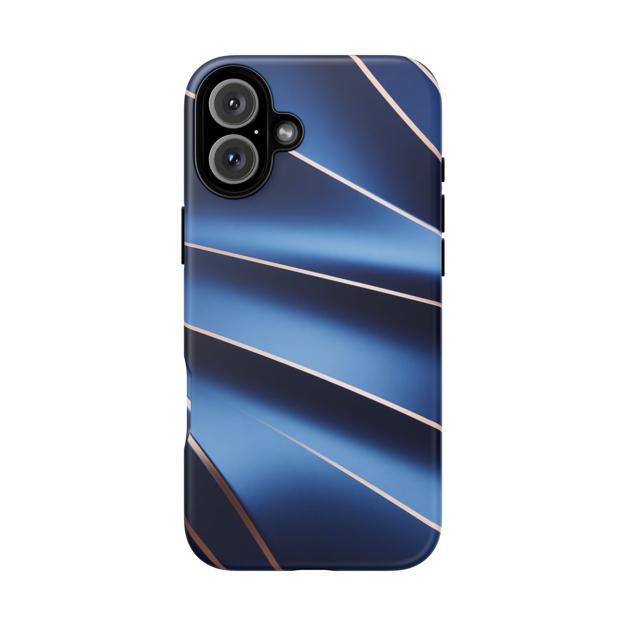 Blue Metallic Wave Phone Case