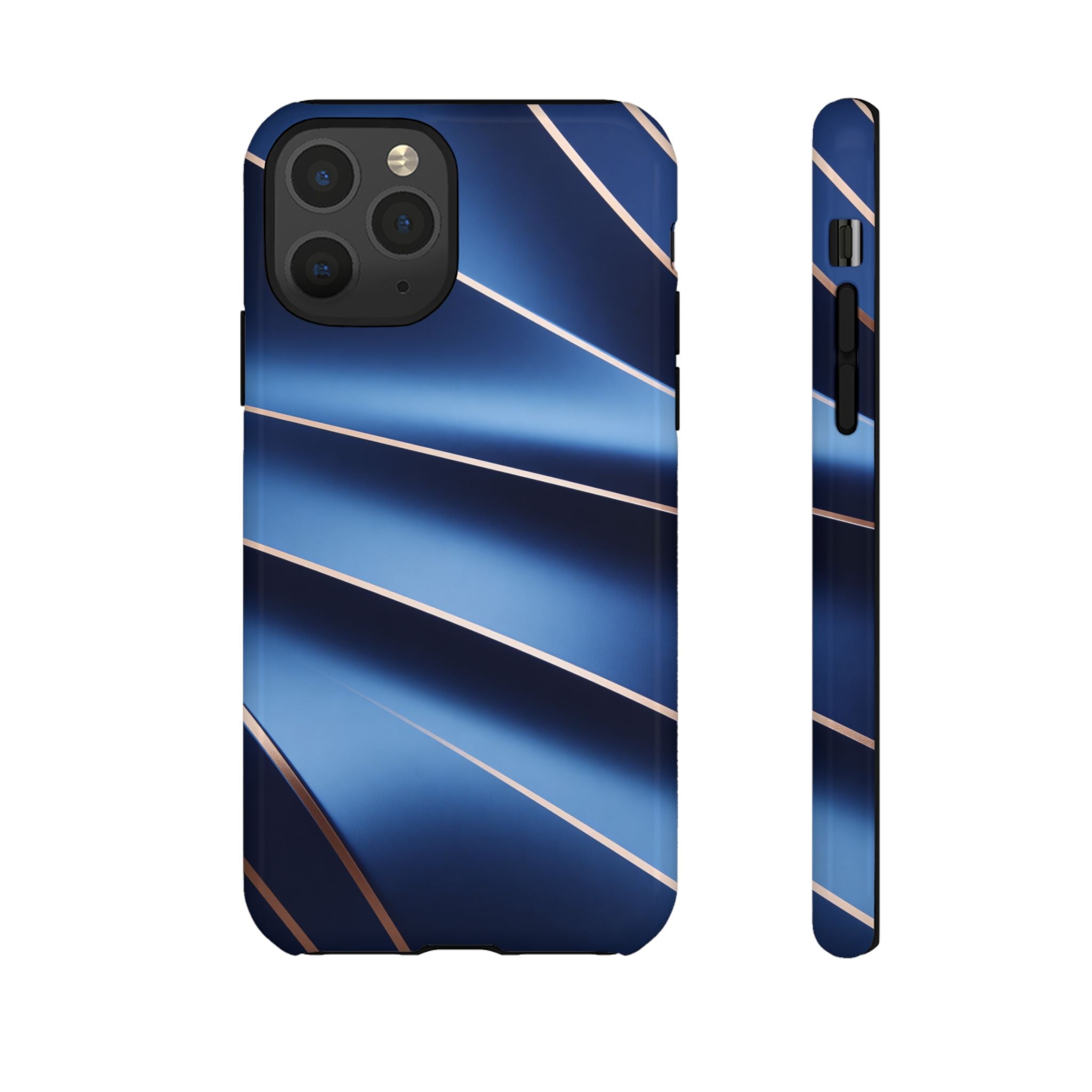 Blue Metallic Wave Phone Case