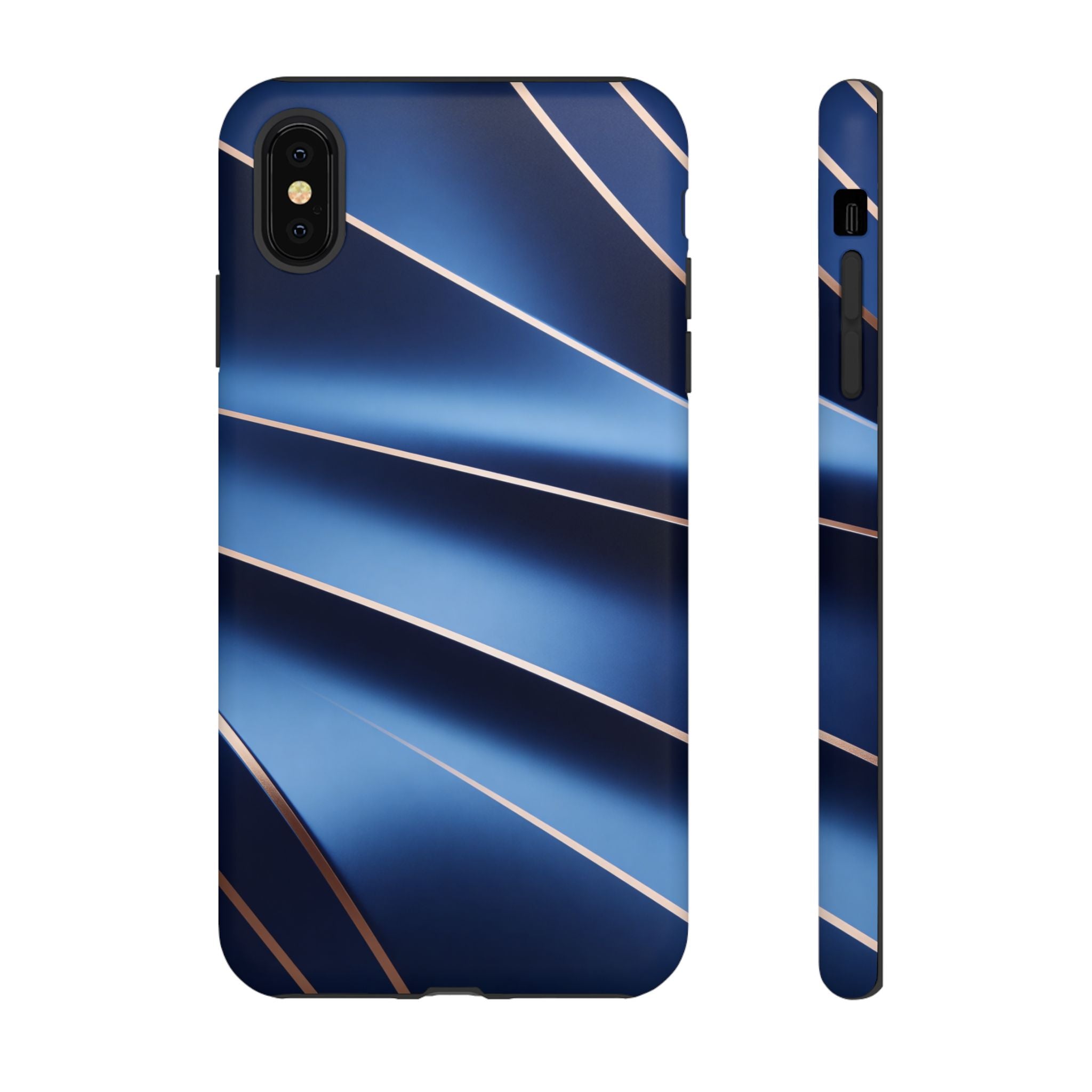 Blue Metallic Wave Phone Case