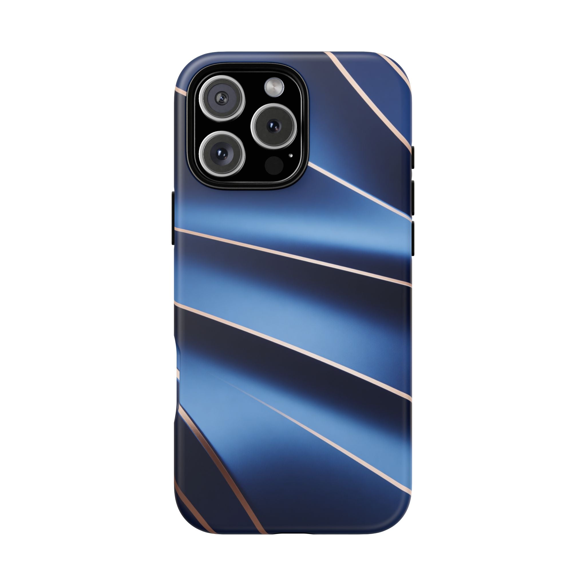 Blue Metallic Wave Phone Case