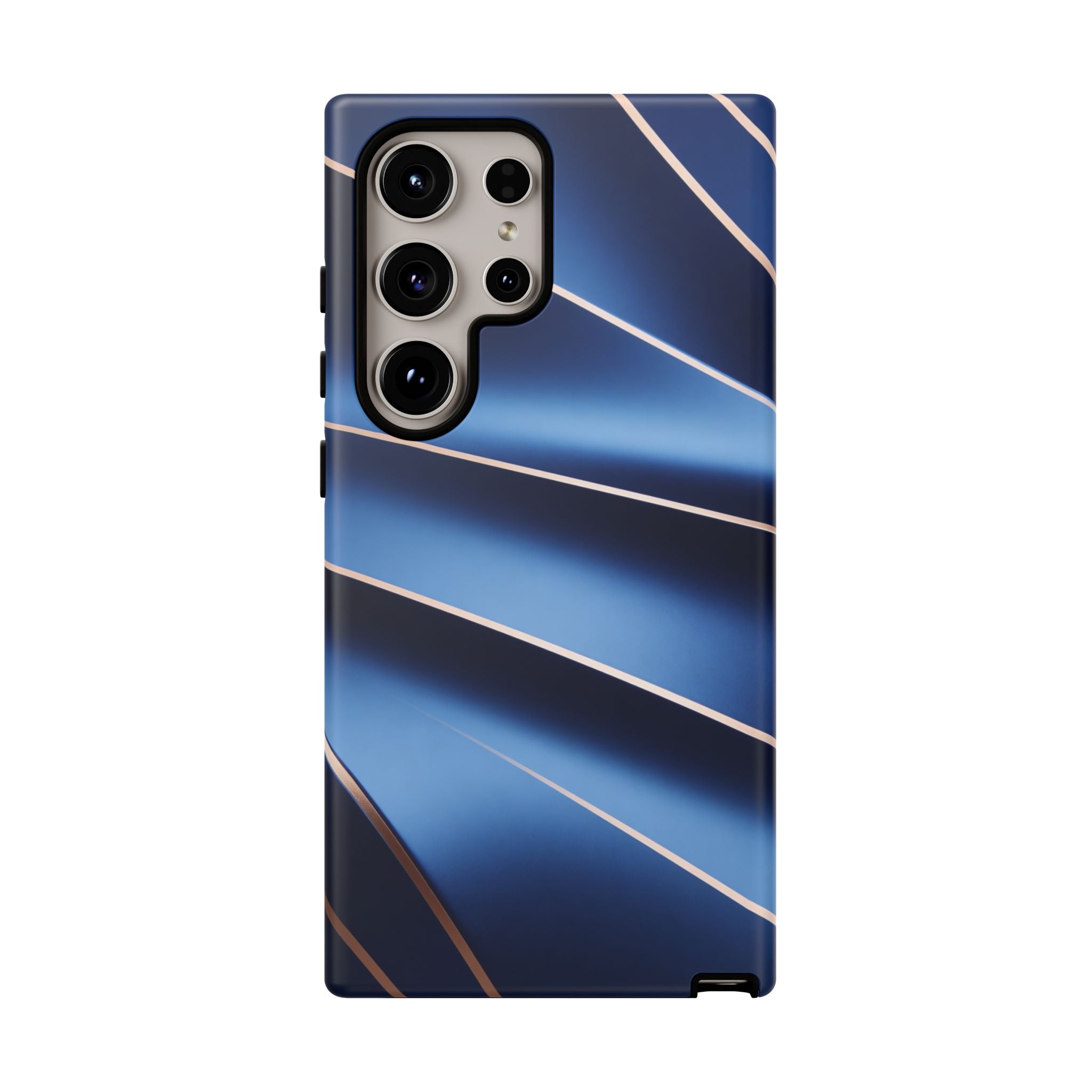 Blue Metallic Wave Phone Case