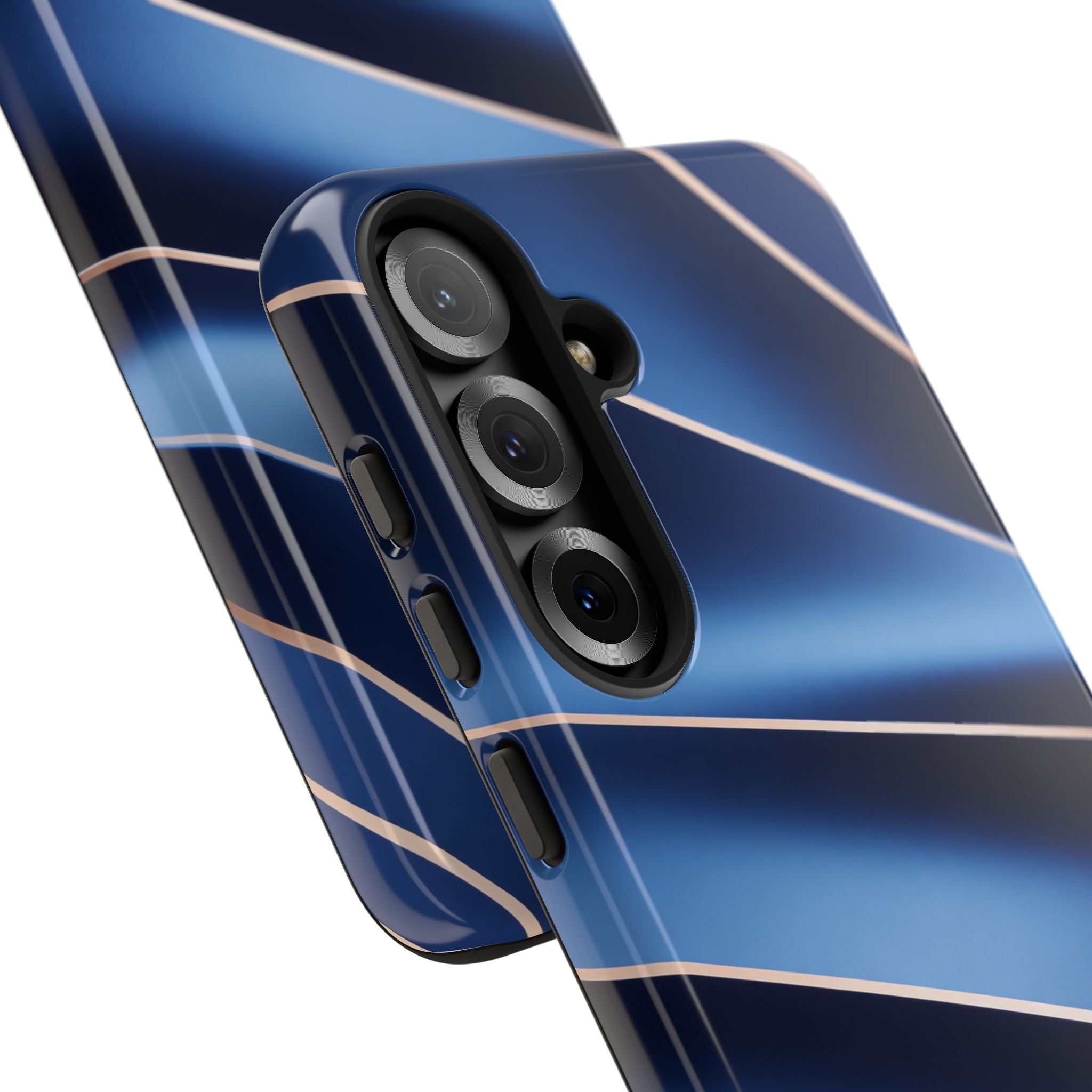 Blue Metallic Wave Phone Case
