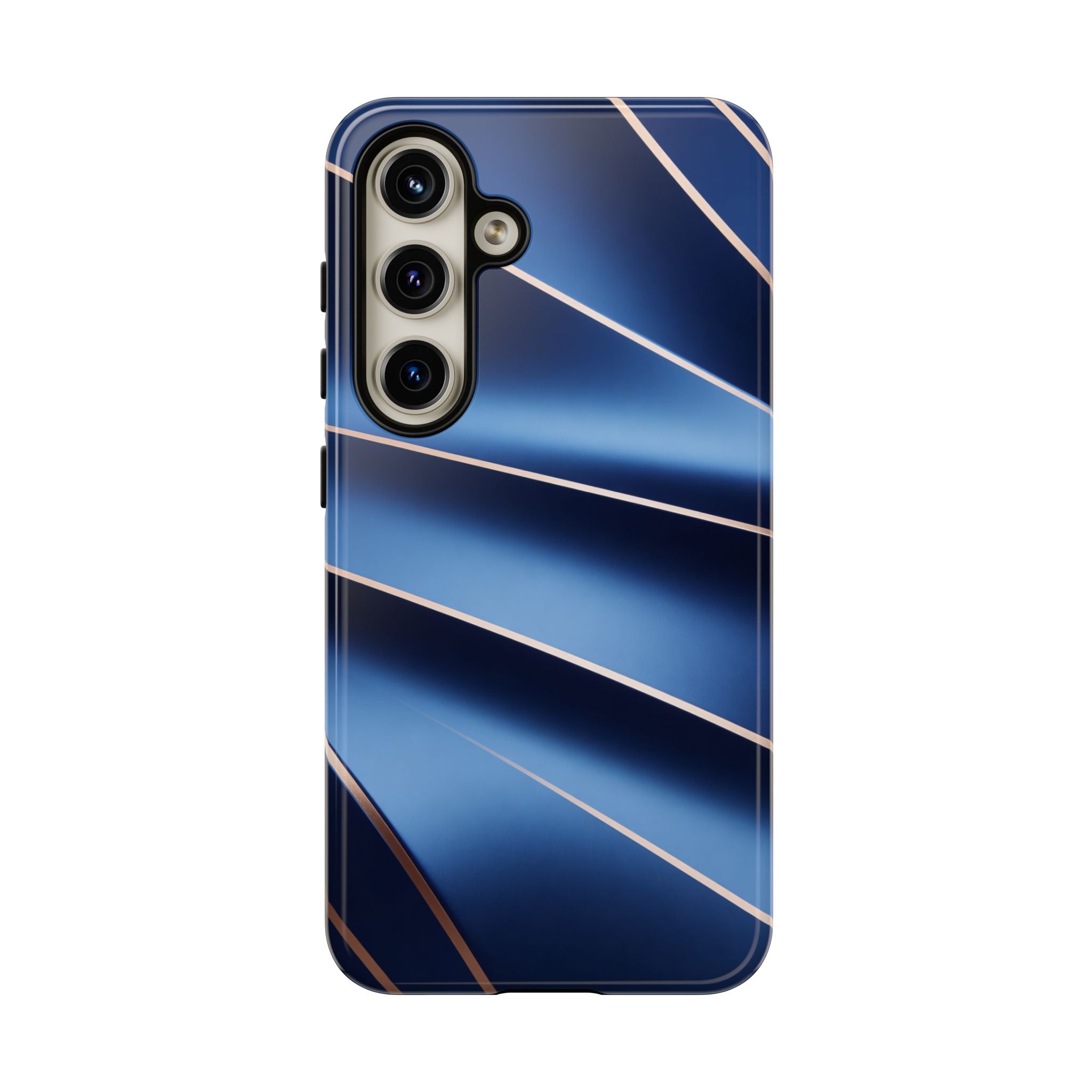 Blue Metallic Wave Phone Case