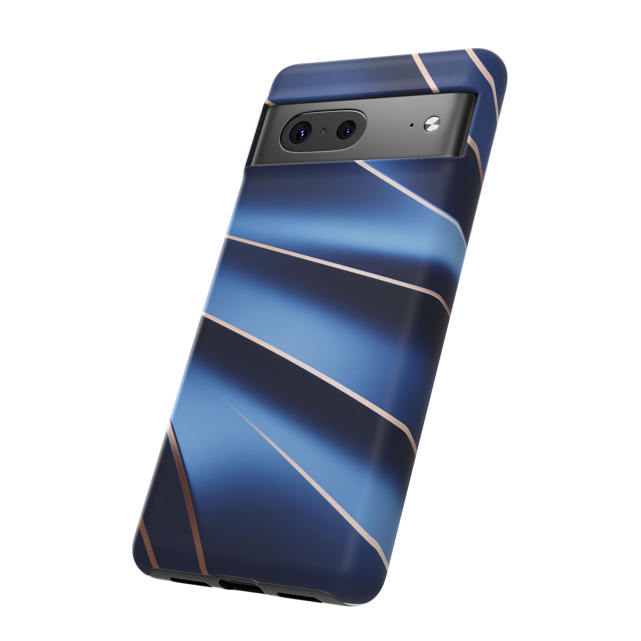 Blue Metallic Wave Phone Case