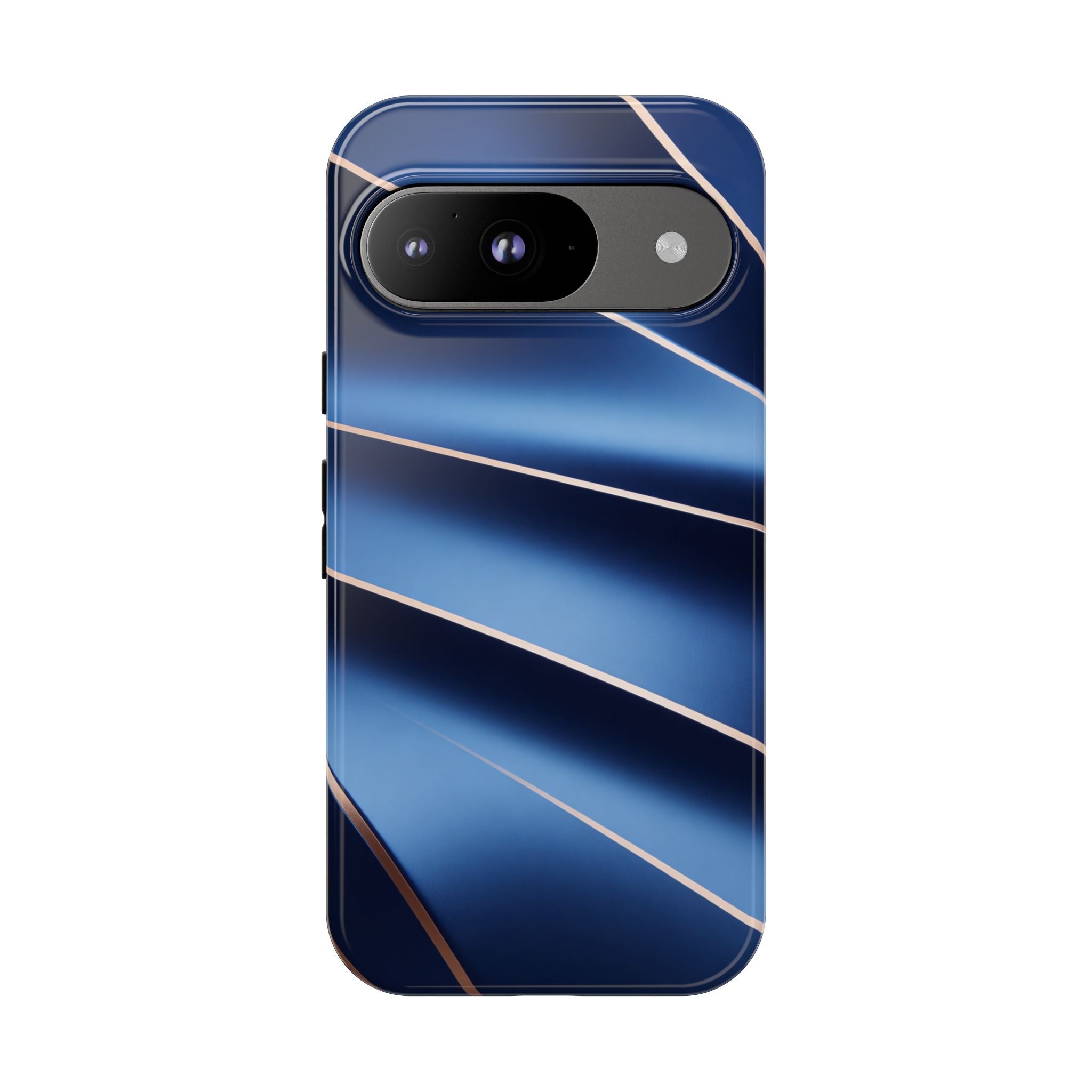 Blue Metallic Wave Phone Case