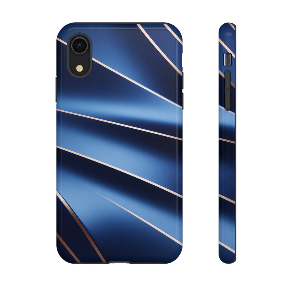 Blue Metallic Wave Phone Case