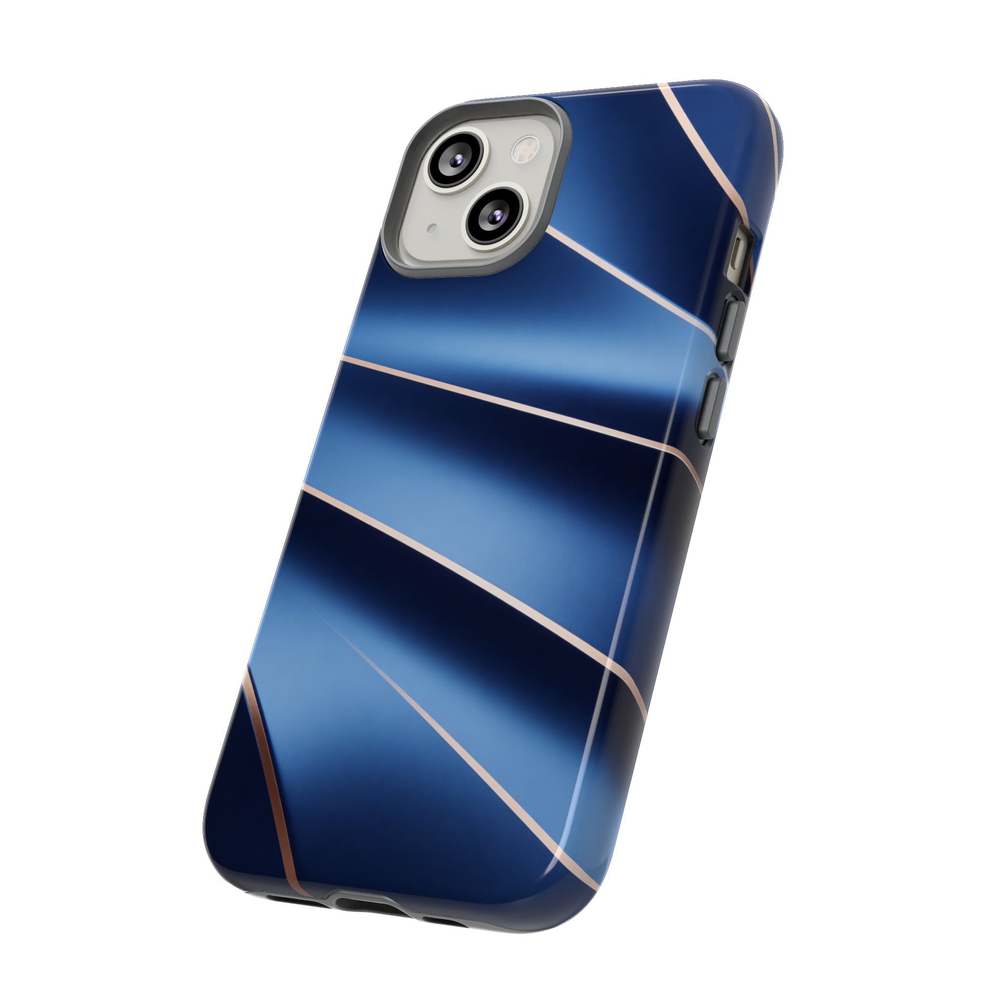 Blue Metallic Wave Phone Case