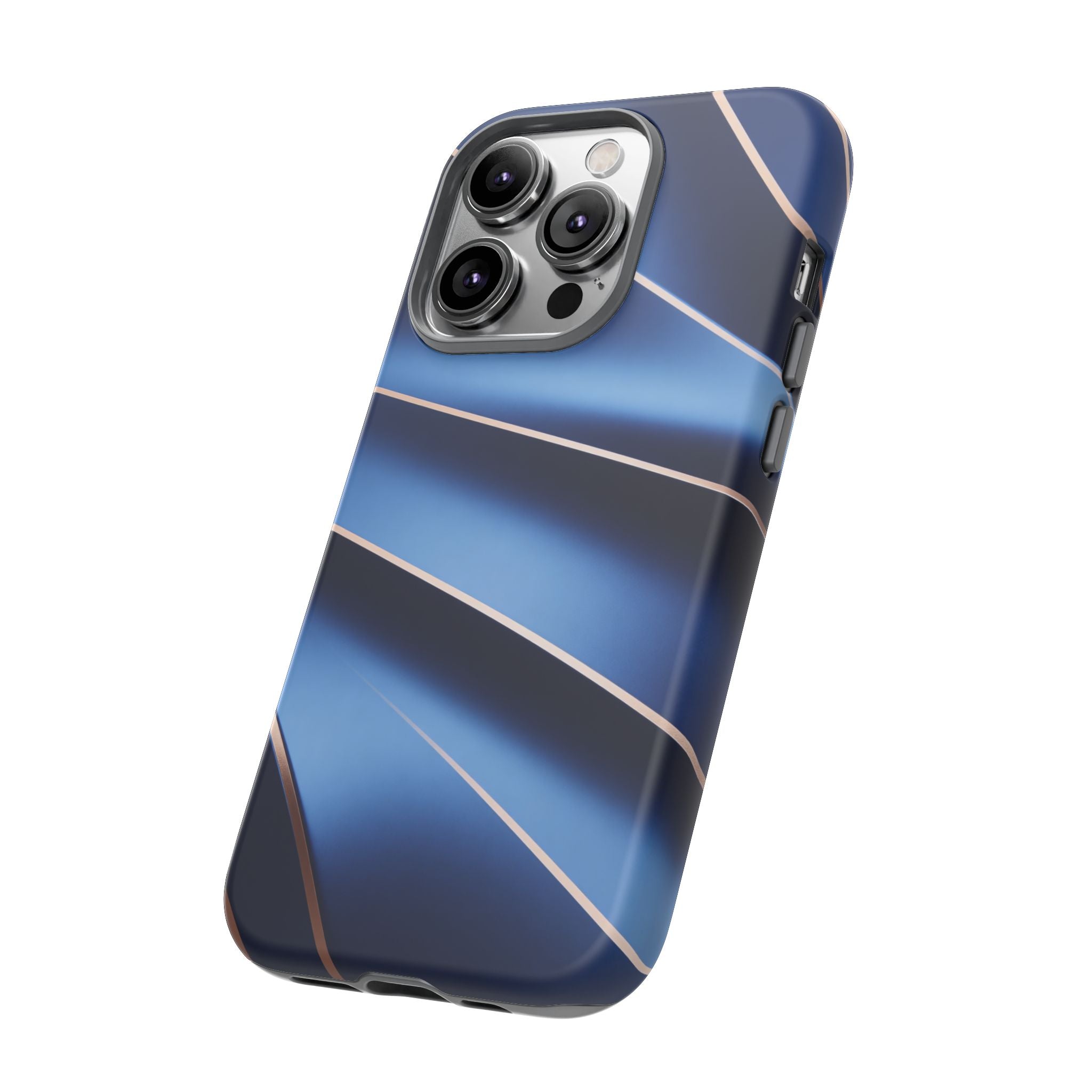Blue Metallic Wave Phone Case