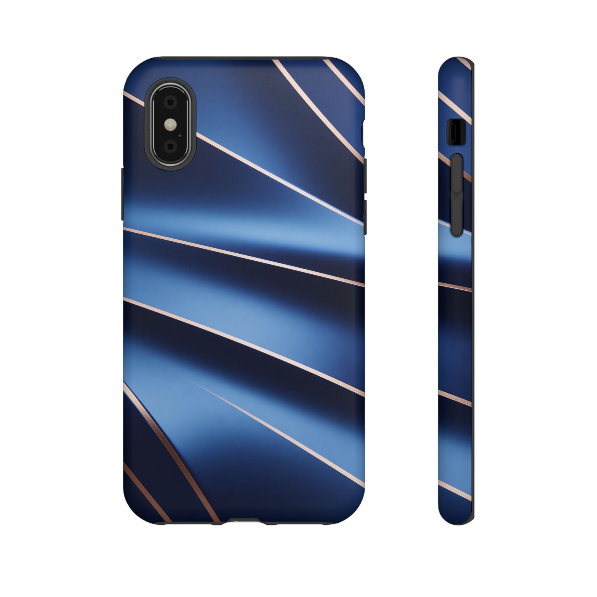 Blue Metallic Wave Phone Case