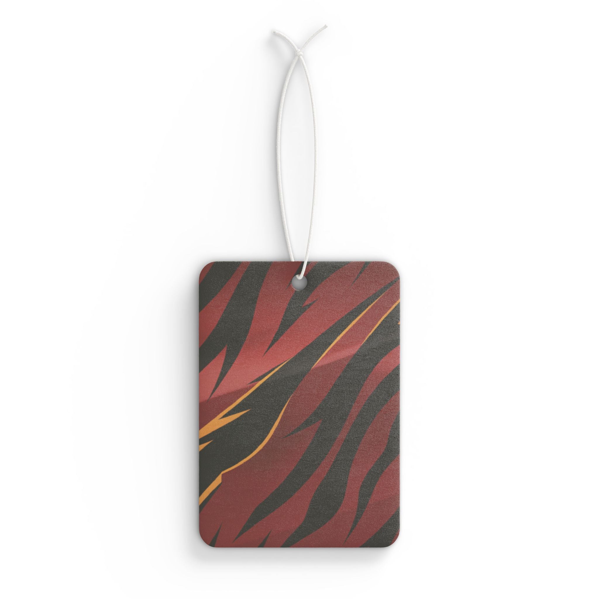 Red Tiger Stripe Car Air Freshener — New Car Smell