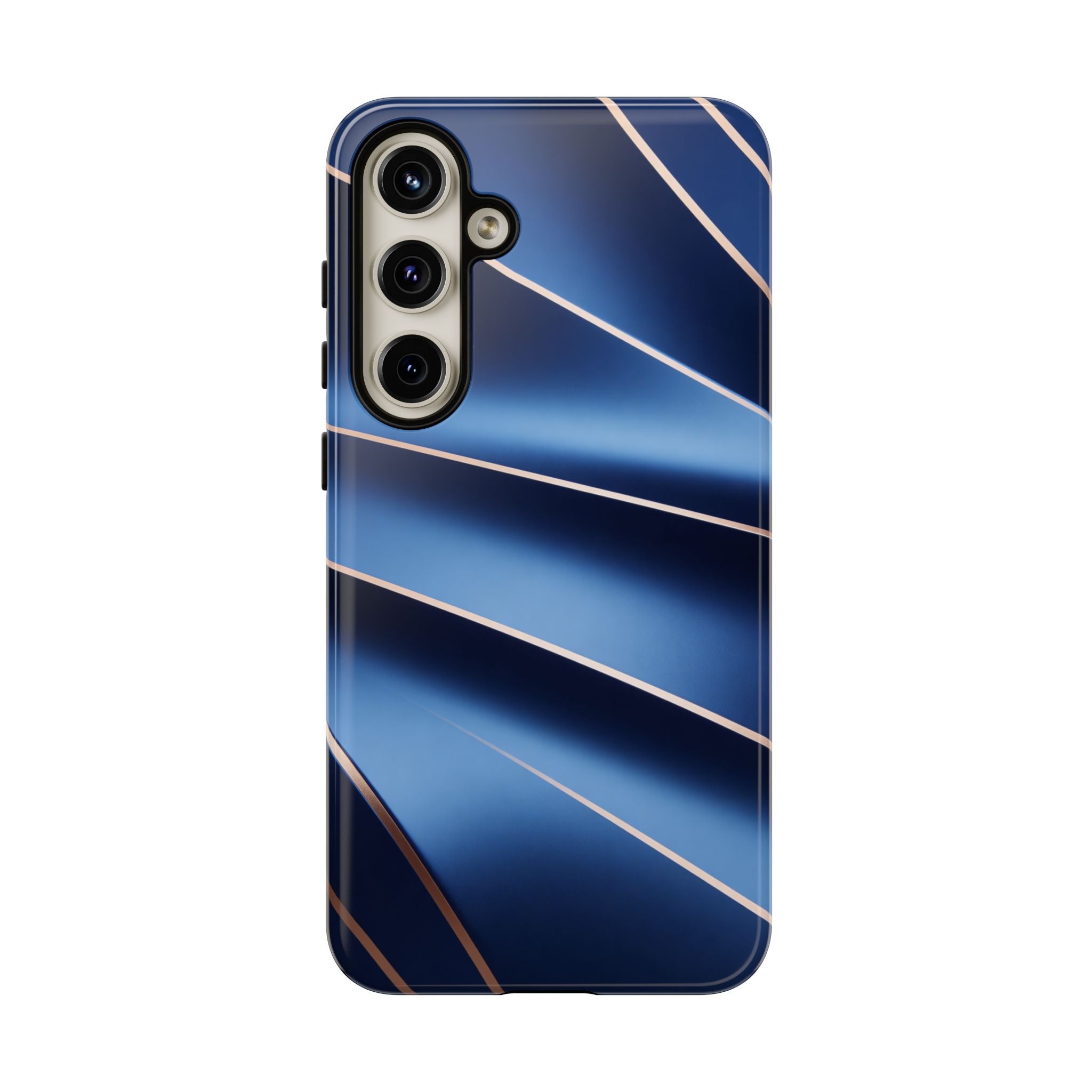 Blue Metallic Wave Phone Case