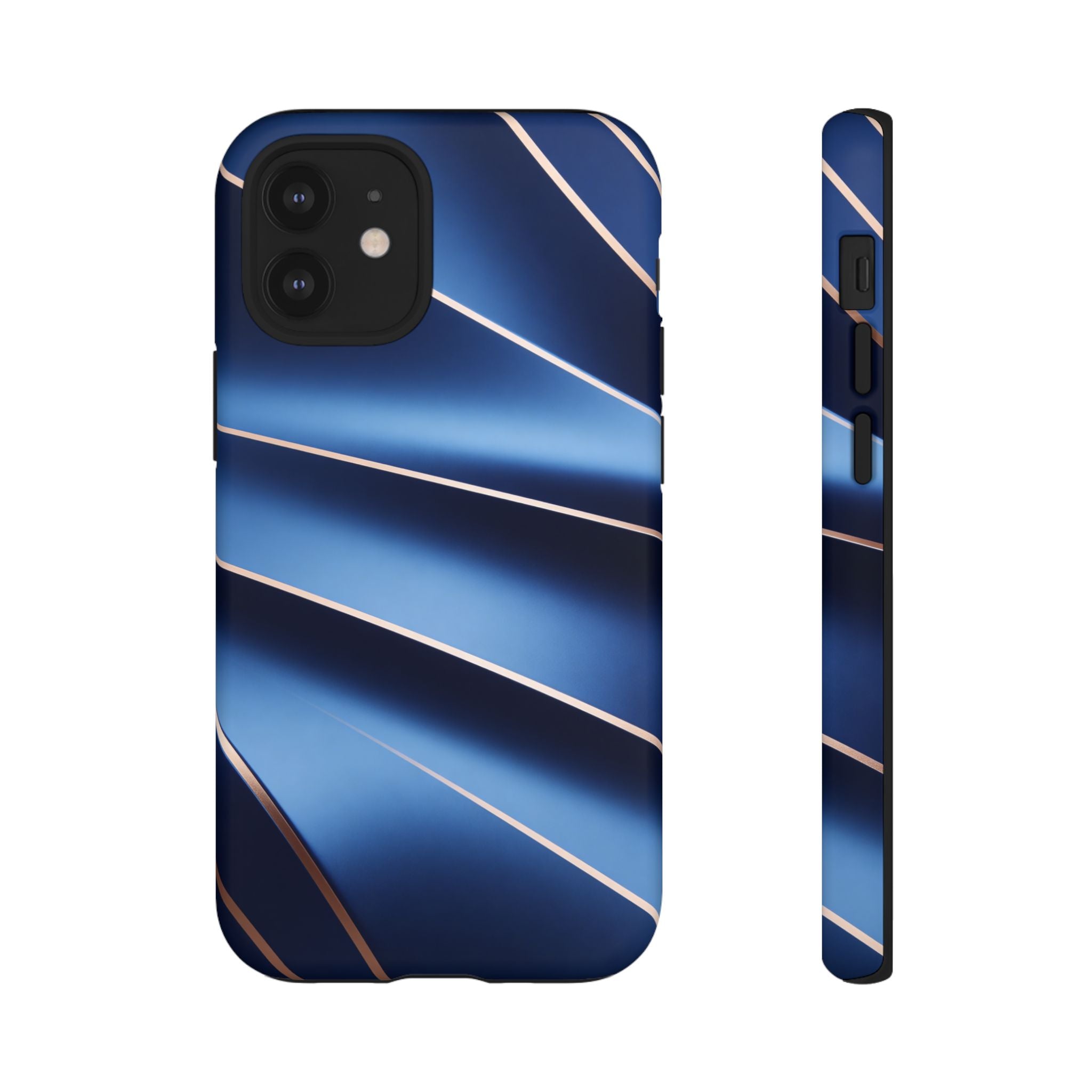 Blue Metallic Wave Phone Case