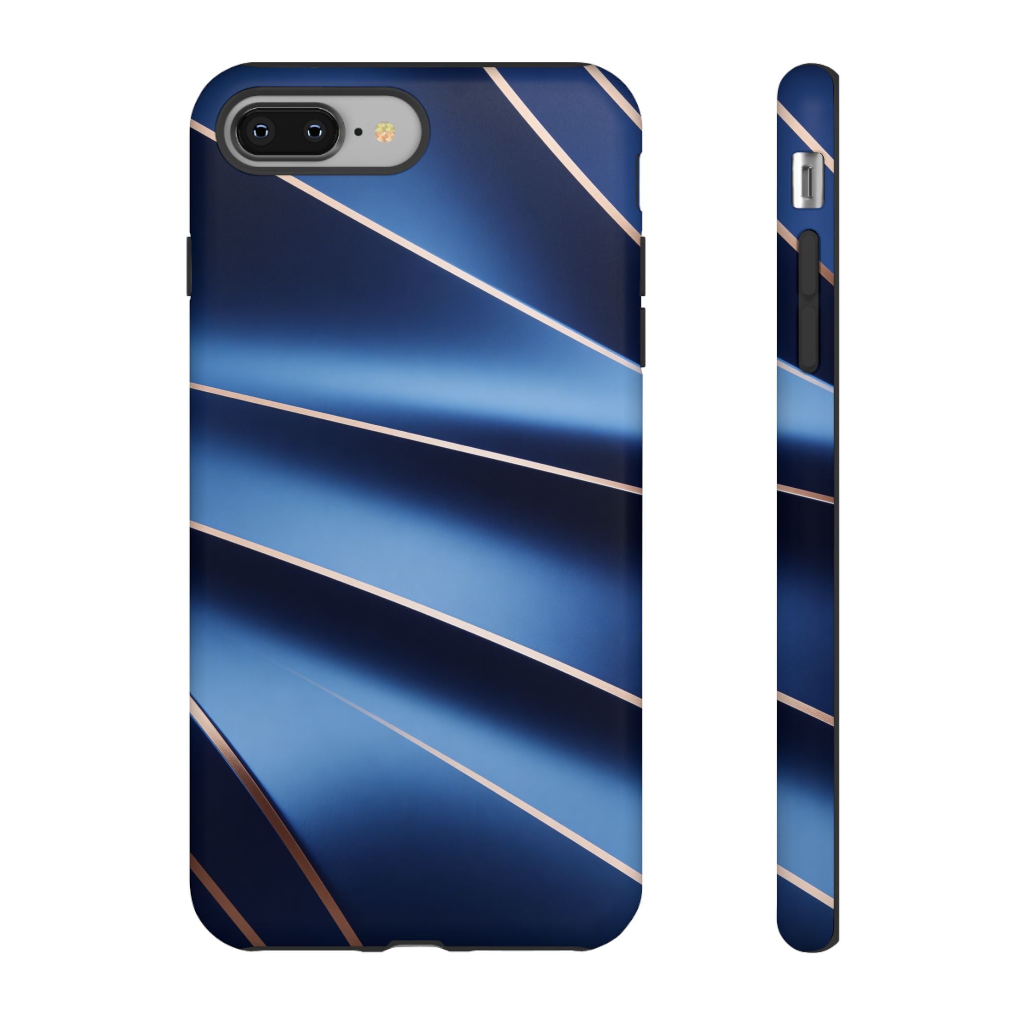 Blue Metallic Wave Phone Case