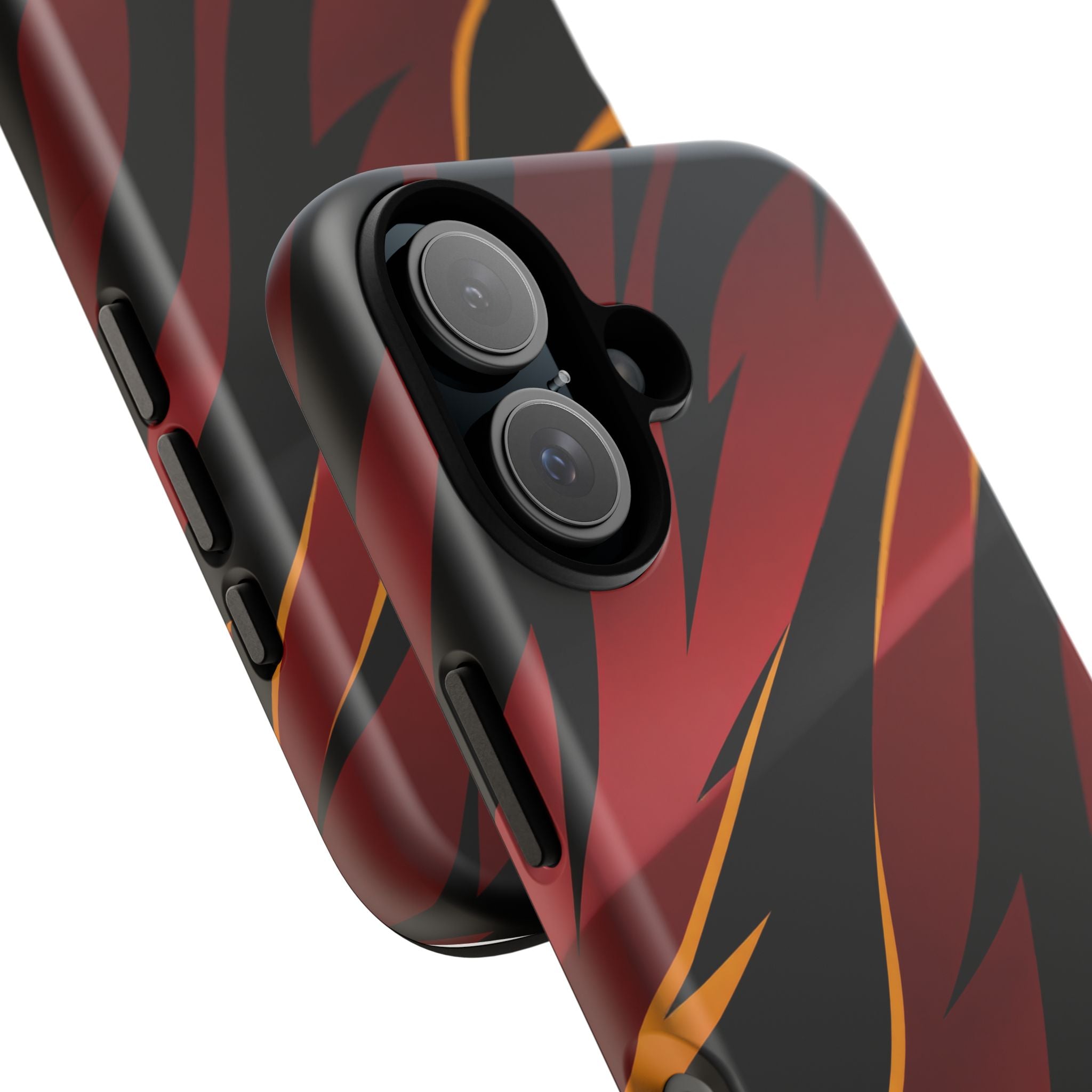 Red Black Tiger Stripe Protective Tough Case