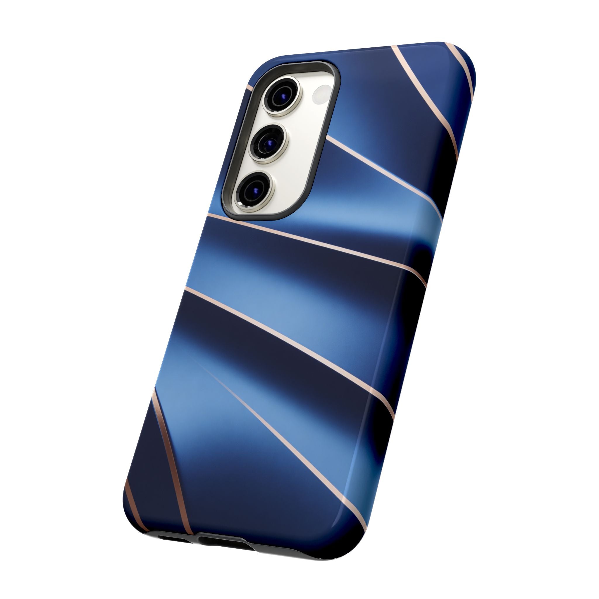 Blue Metallic Wave Phone Case
