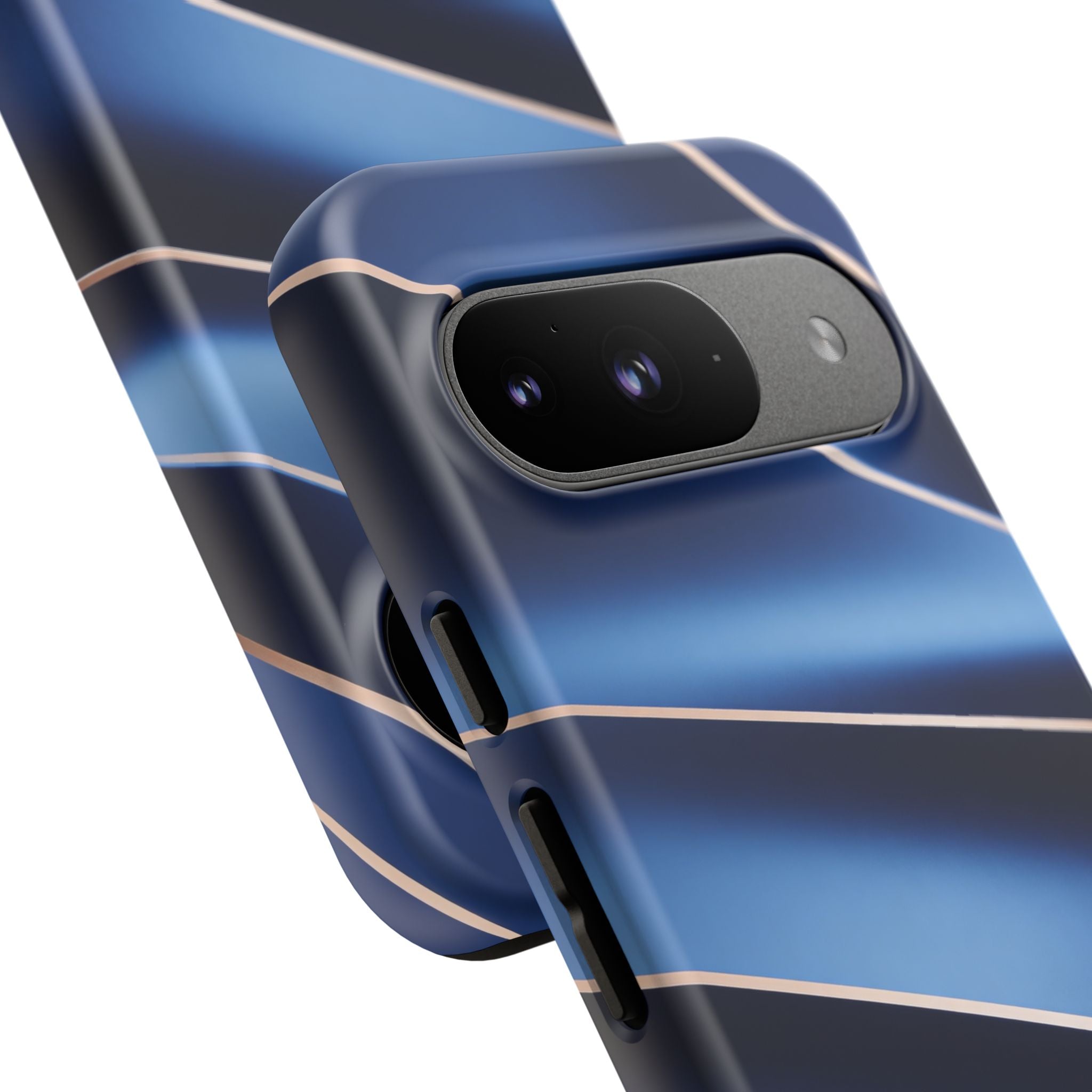Blue Metallic Wave Phone Case