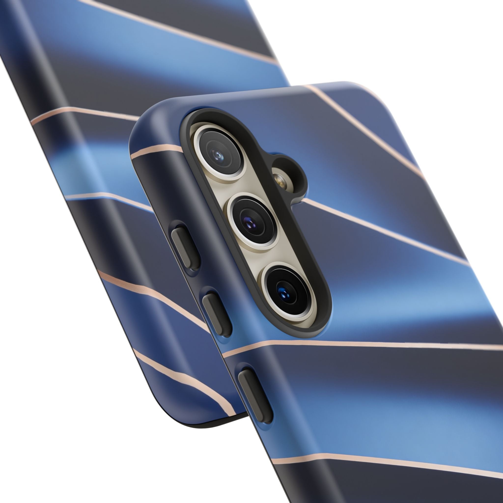 Blue Metallic Wave Phone Case