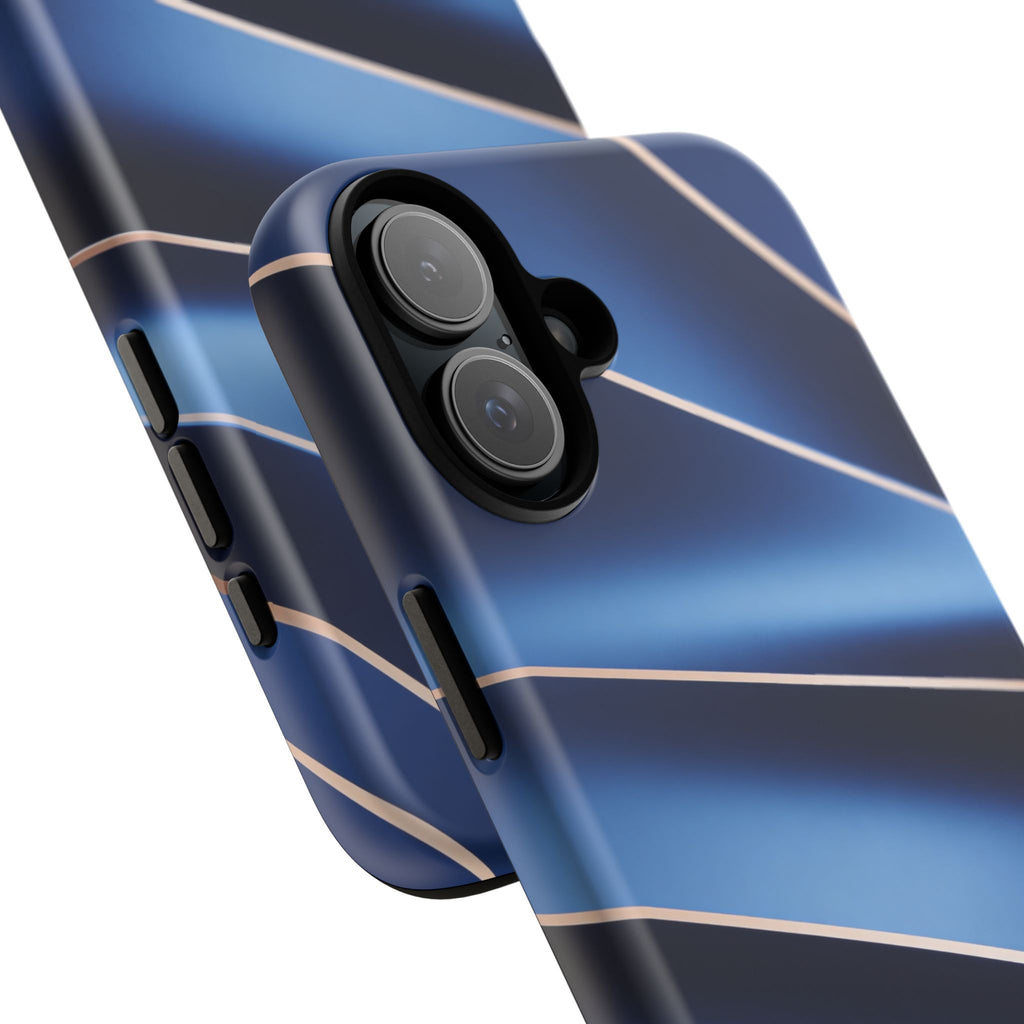 Blue Metallic Wave Phone Case