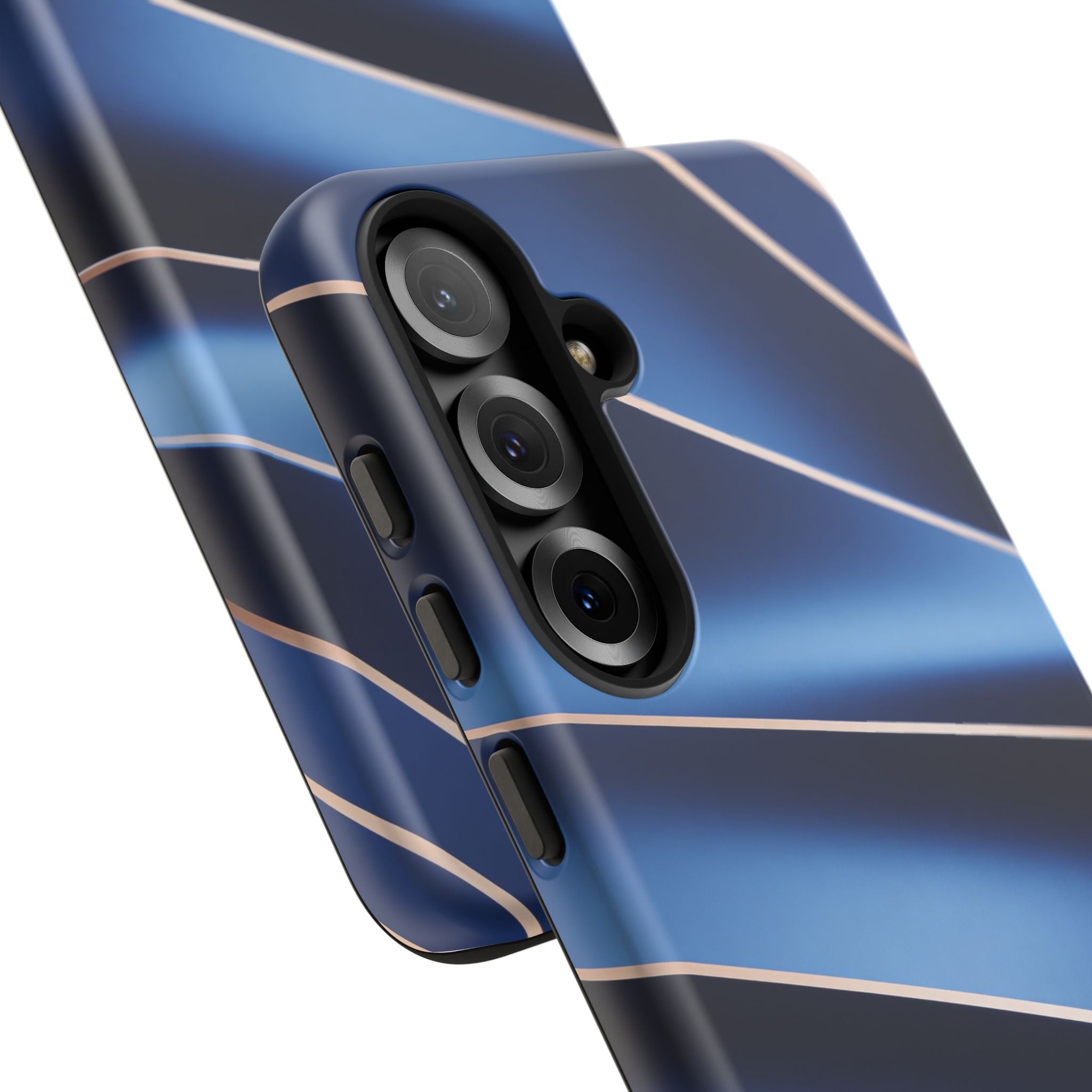 Blue Metallic Wave Phone Case