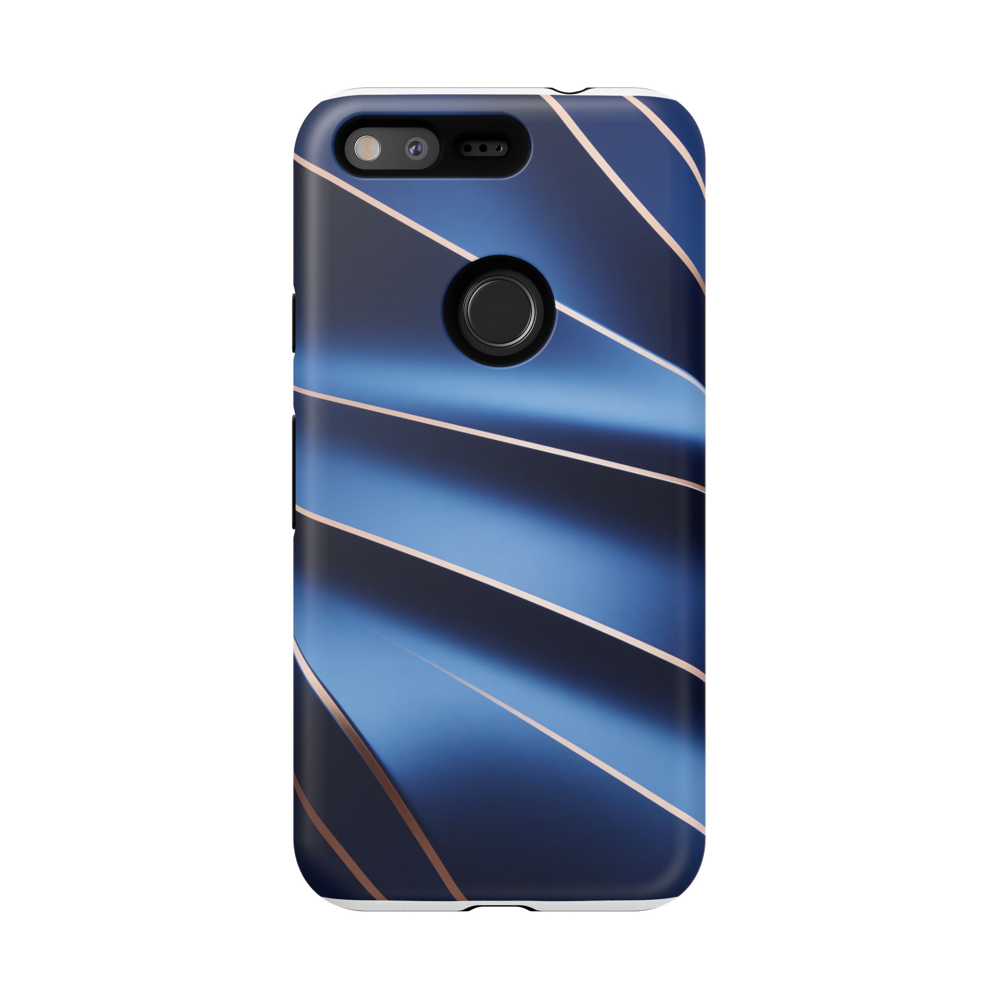 Blue Metallic Wave Phone Case