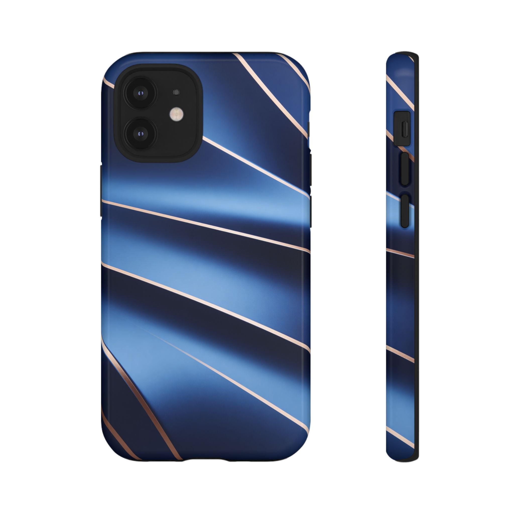 Blue Metallic Wave Phone Case
