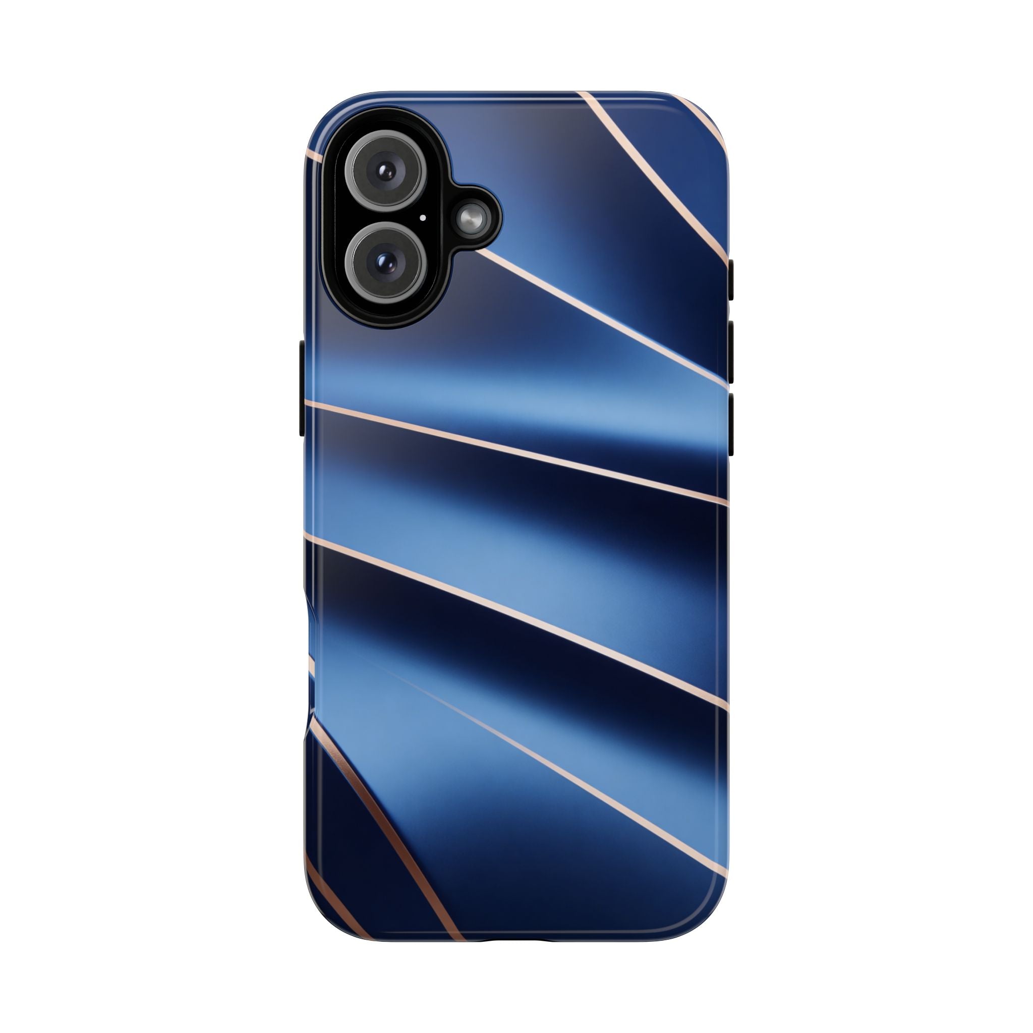 Blue Metallic Wave Phone Case