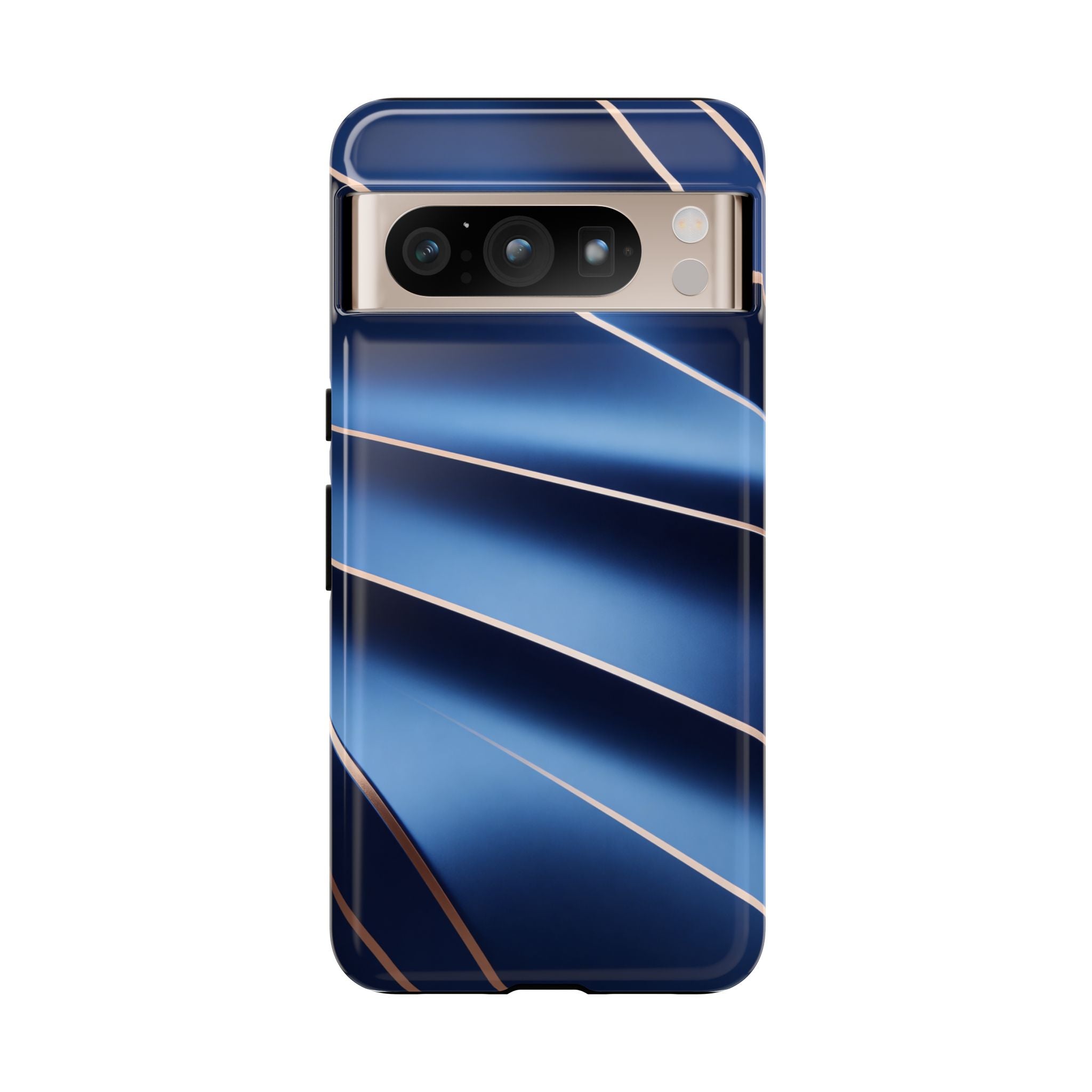 Blue Metallic Wave Phone Case