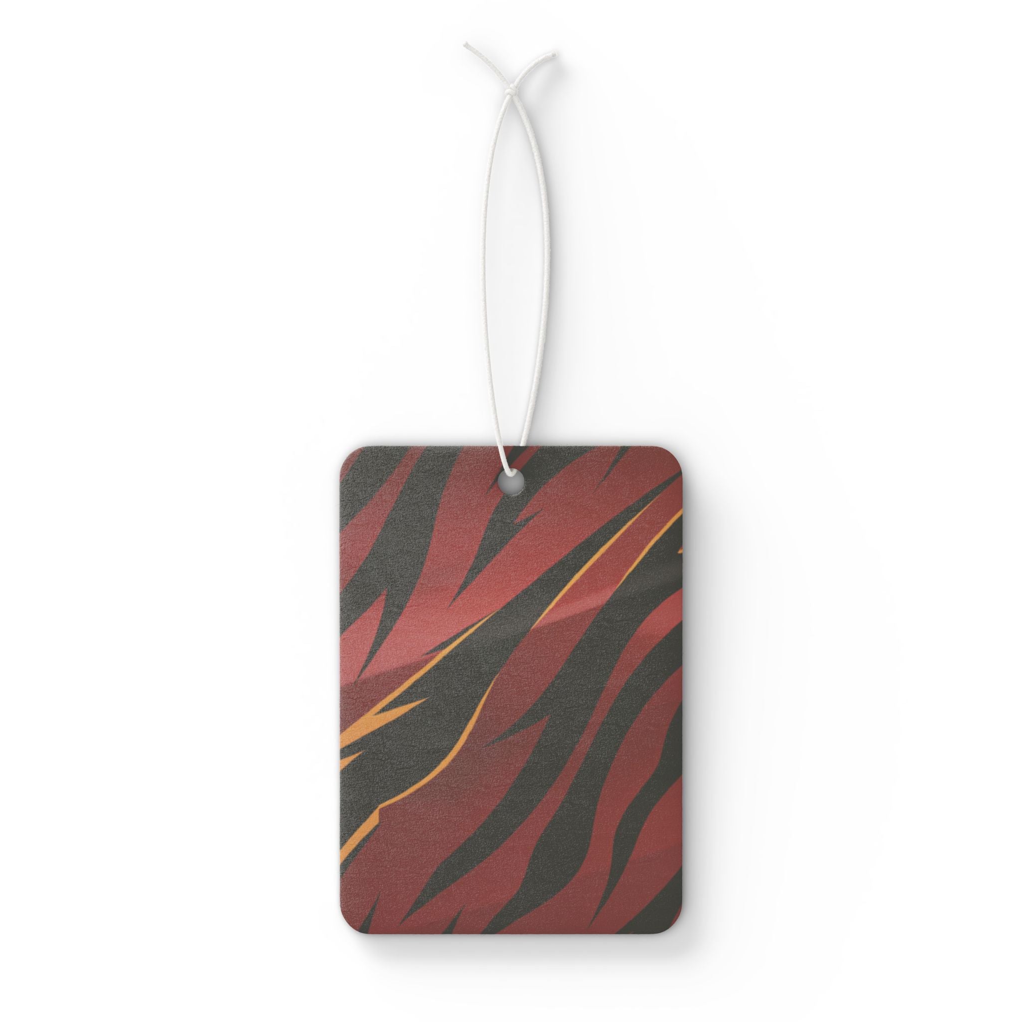 Red Tiger Stripe Car Air Freshener — New Car Smell