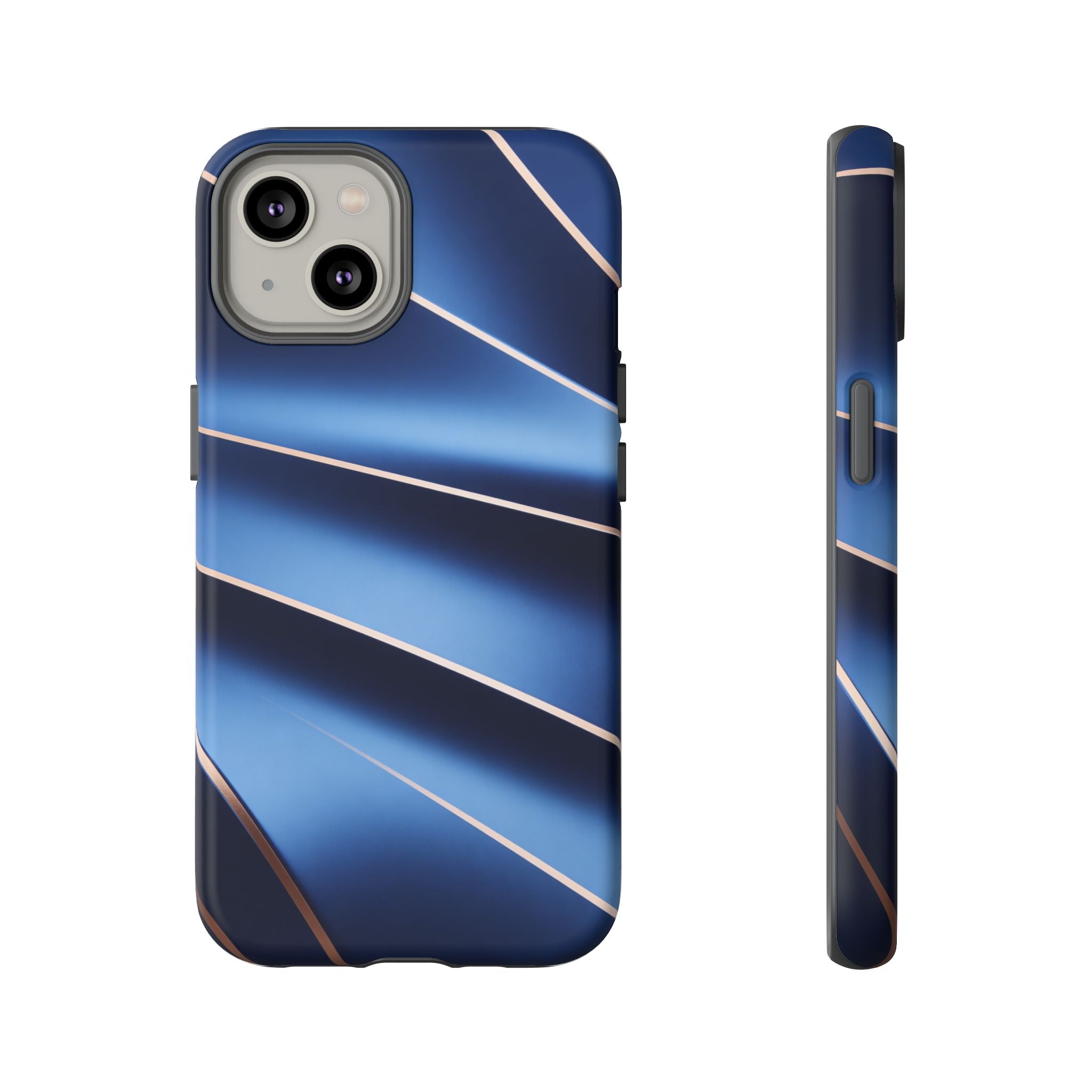 Blue Metallic Wave Phone Case