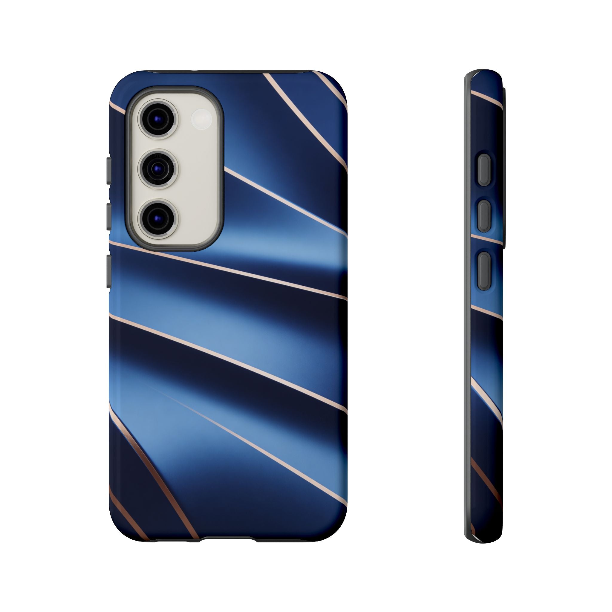 Blue Metallic Wave Phone Case