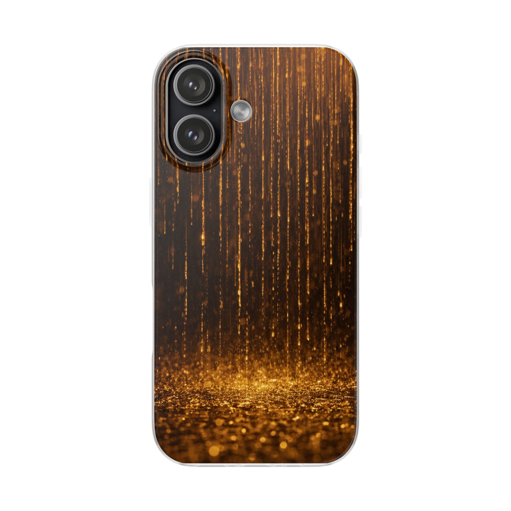Gold Rain Phone Case