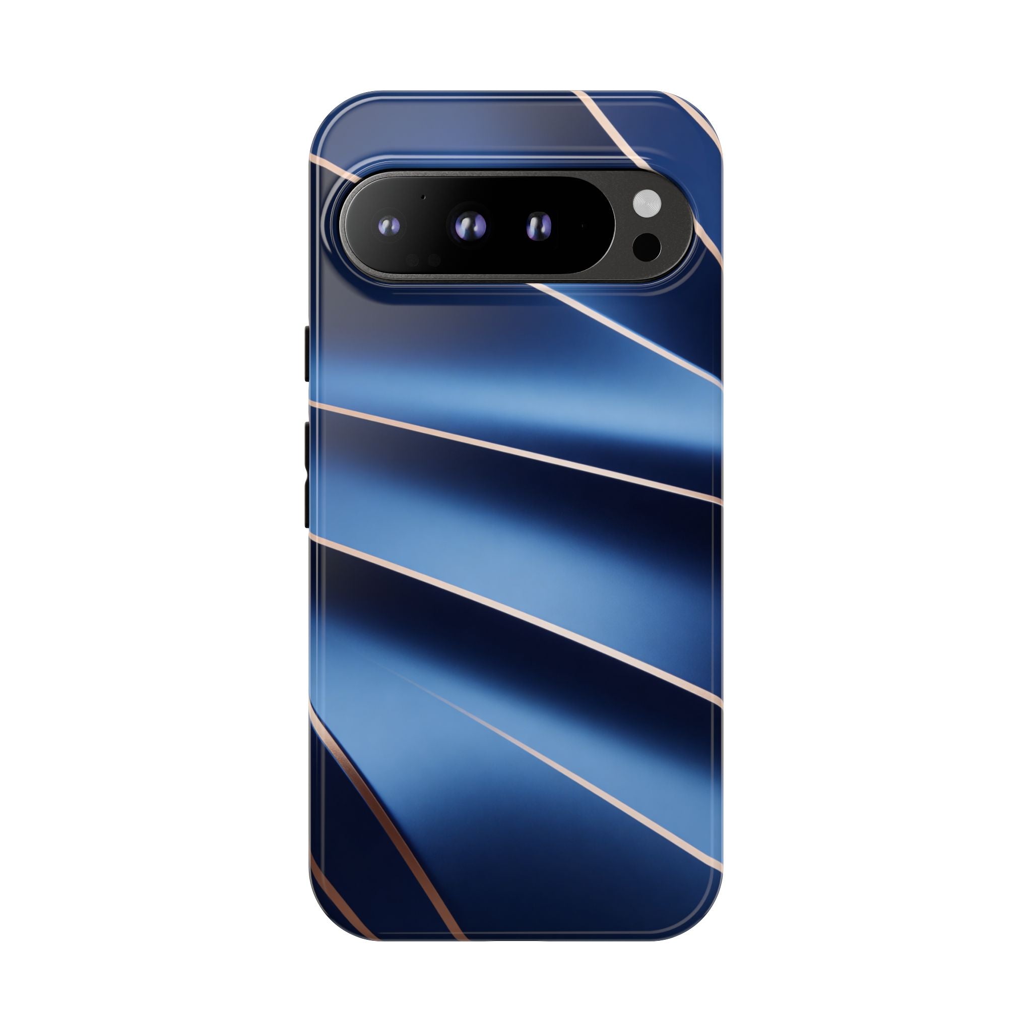 Blue Metallic Wave Phone Case