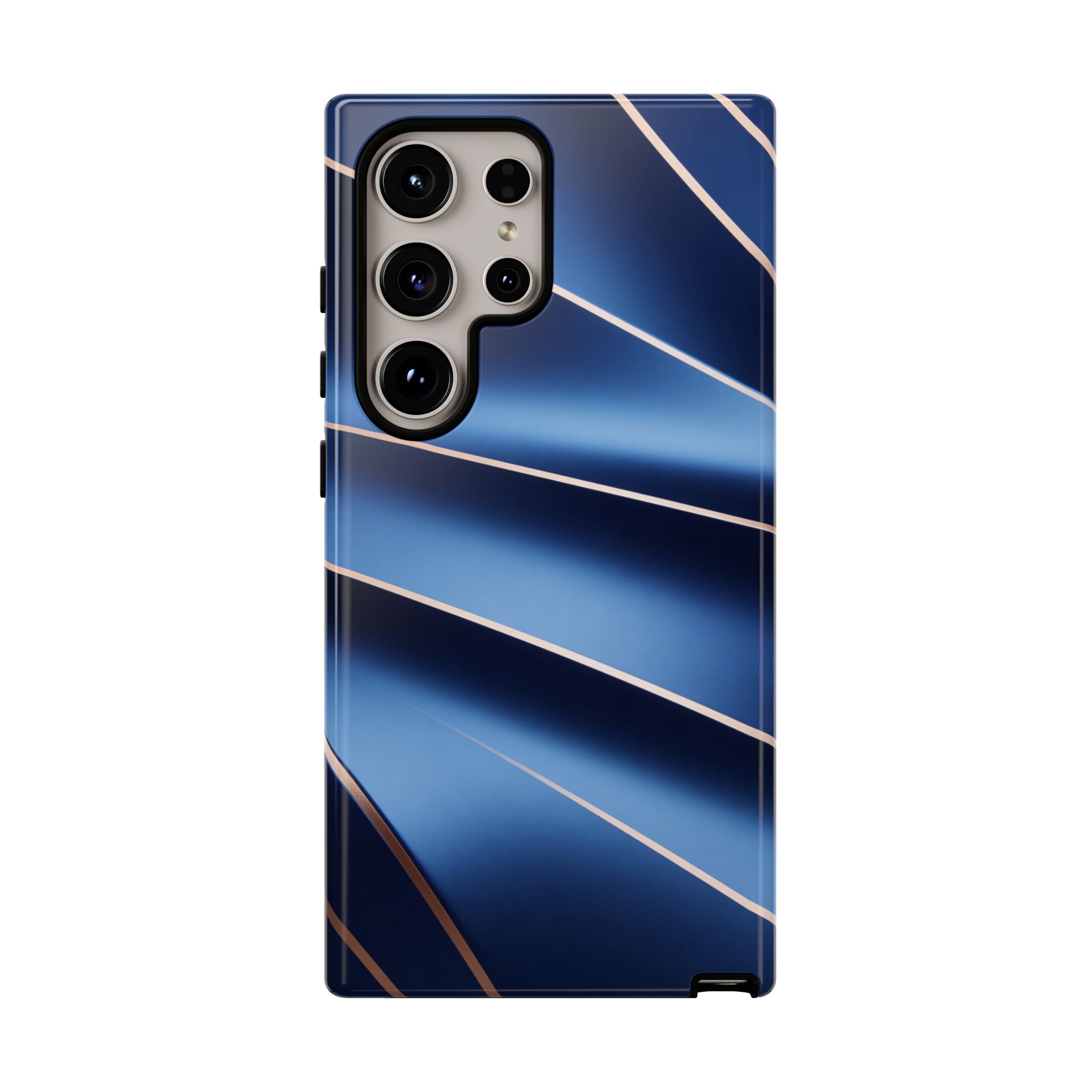 Blue Metallic Wave Phone Case