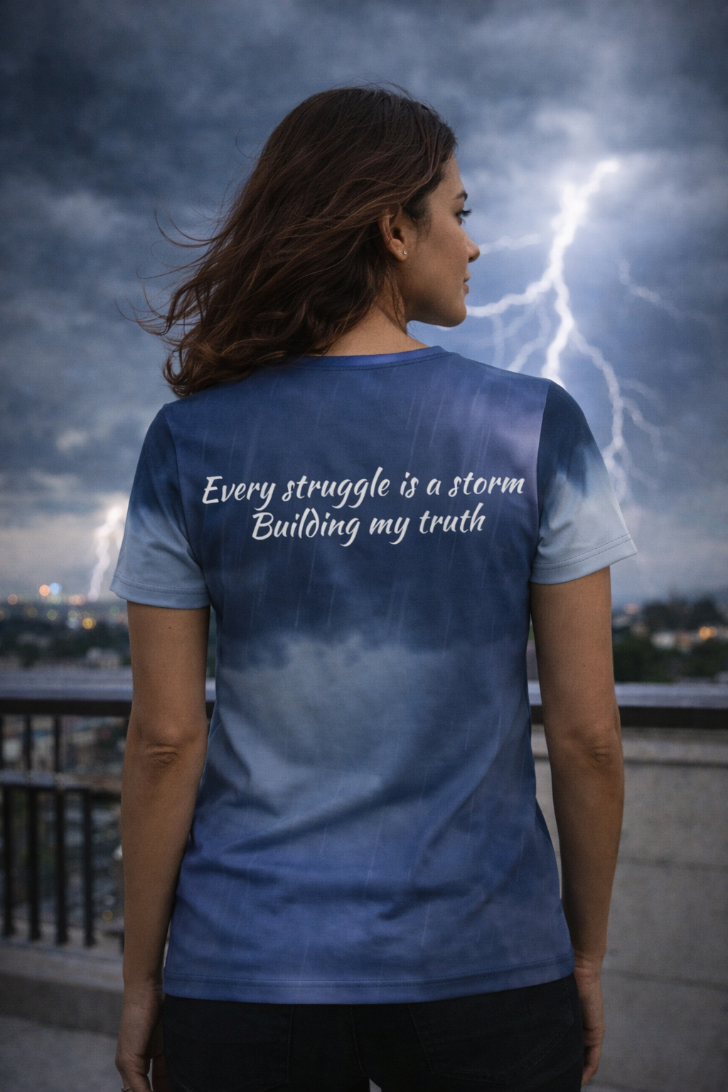 Through the storm: Women’s t-shirt