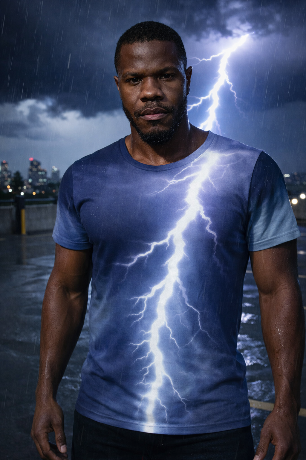 Through the storm: Men’s t-shirt