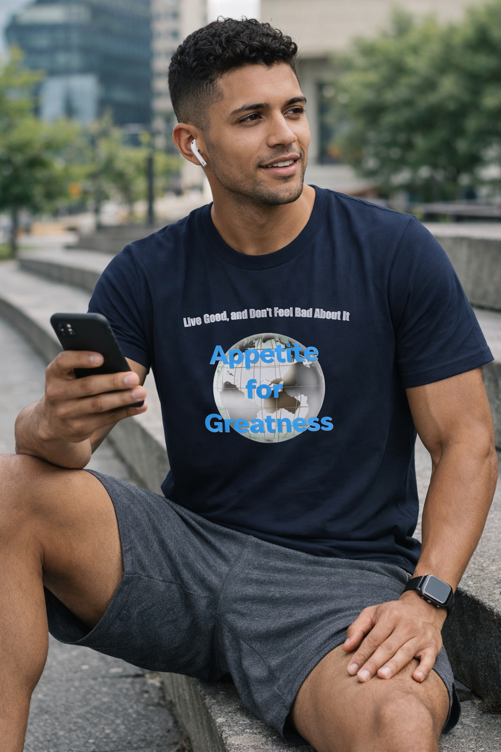 Unisex organic mid-light t-shirt: Silver logo edition