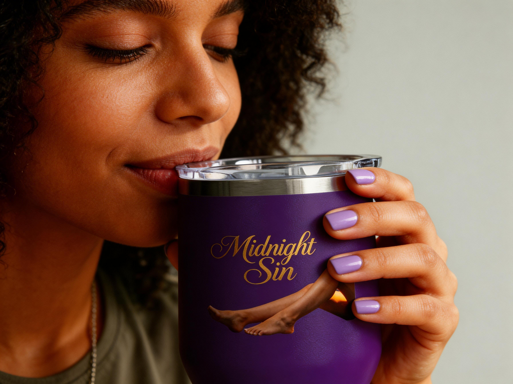 Midnight Sin 12oz Wine Tumbler